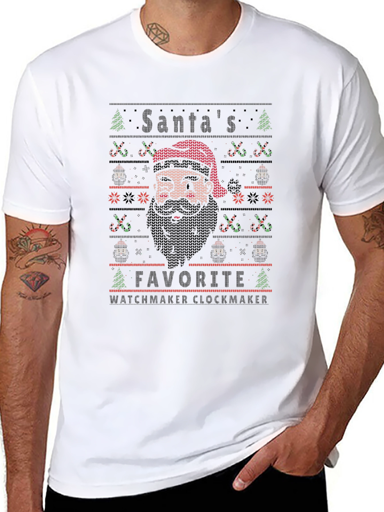 Santas Favorite Watchmaker Clockmaker T-Shirt