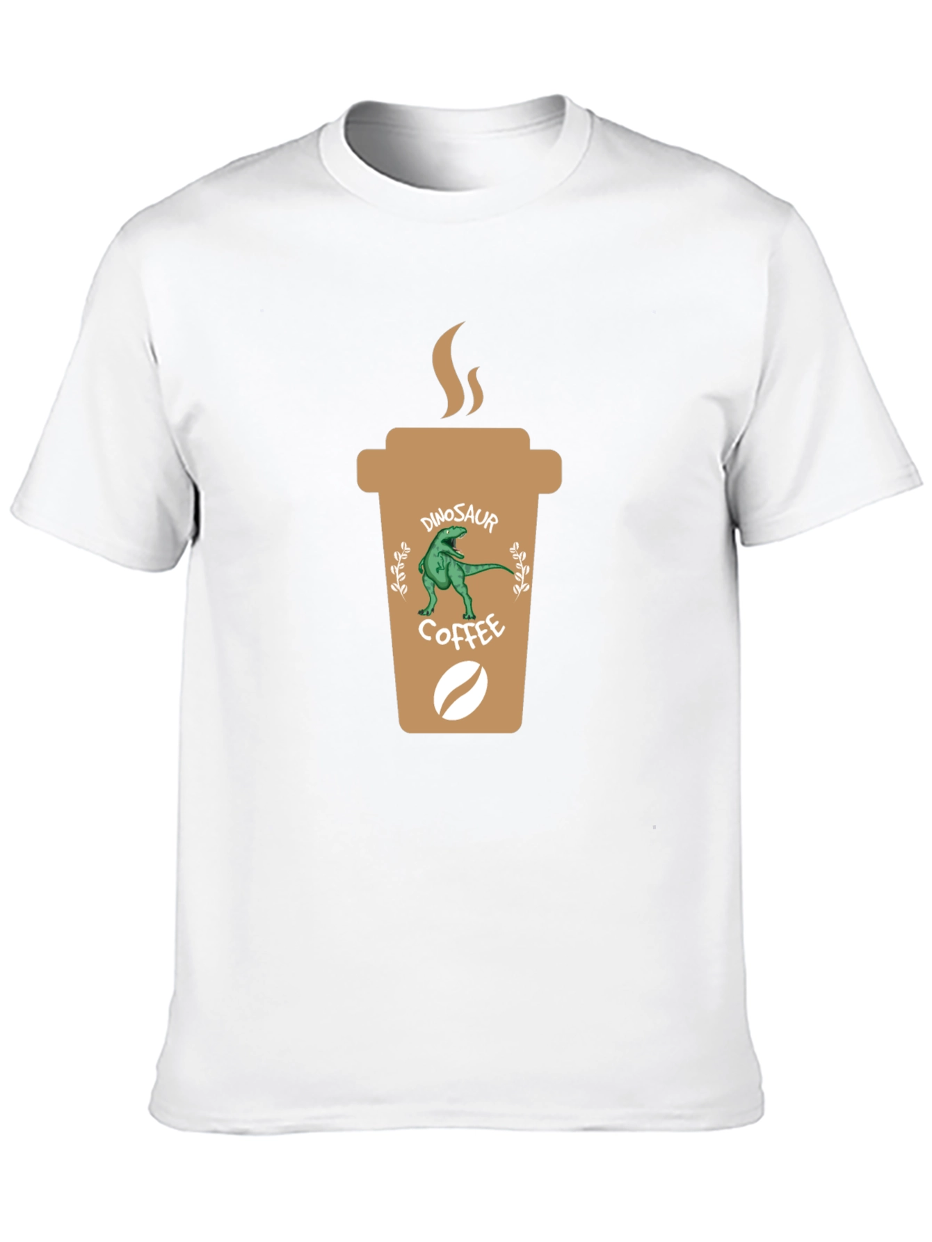 Dinosaur Coffee T-Shirt - Unique Graphic Tee