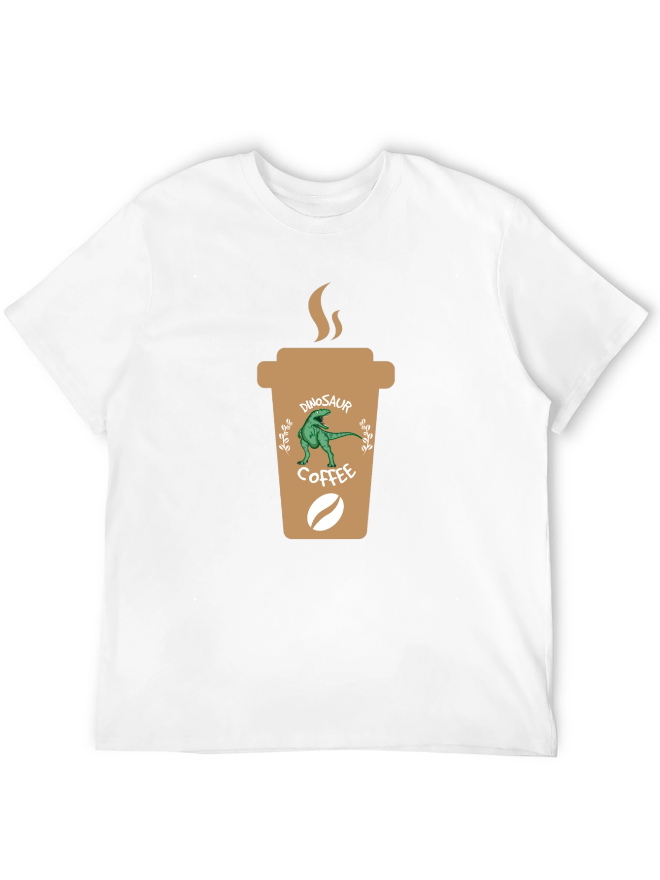 Dinosaur Coffee T-Shirt - Unique Graphic Tee