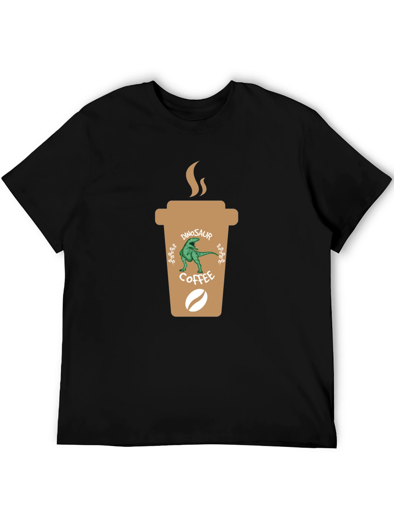 Dinosaur Coffee T-Shirt - Unique Graphic Tee