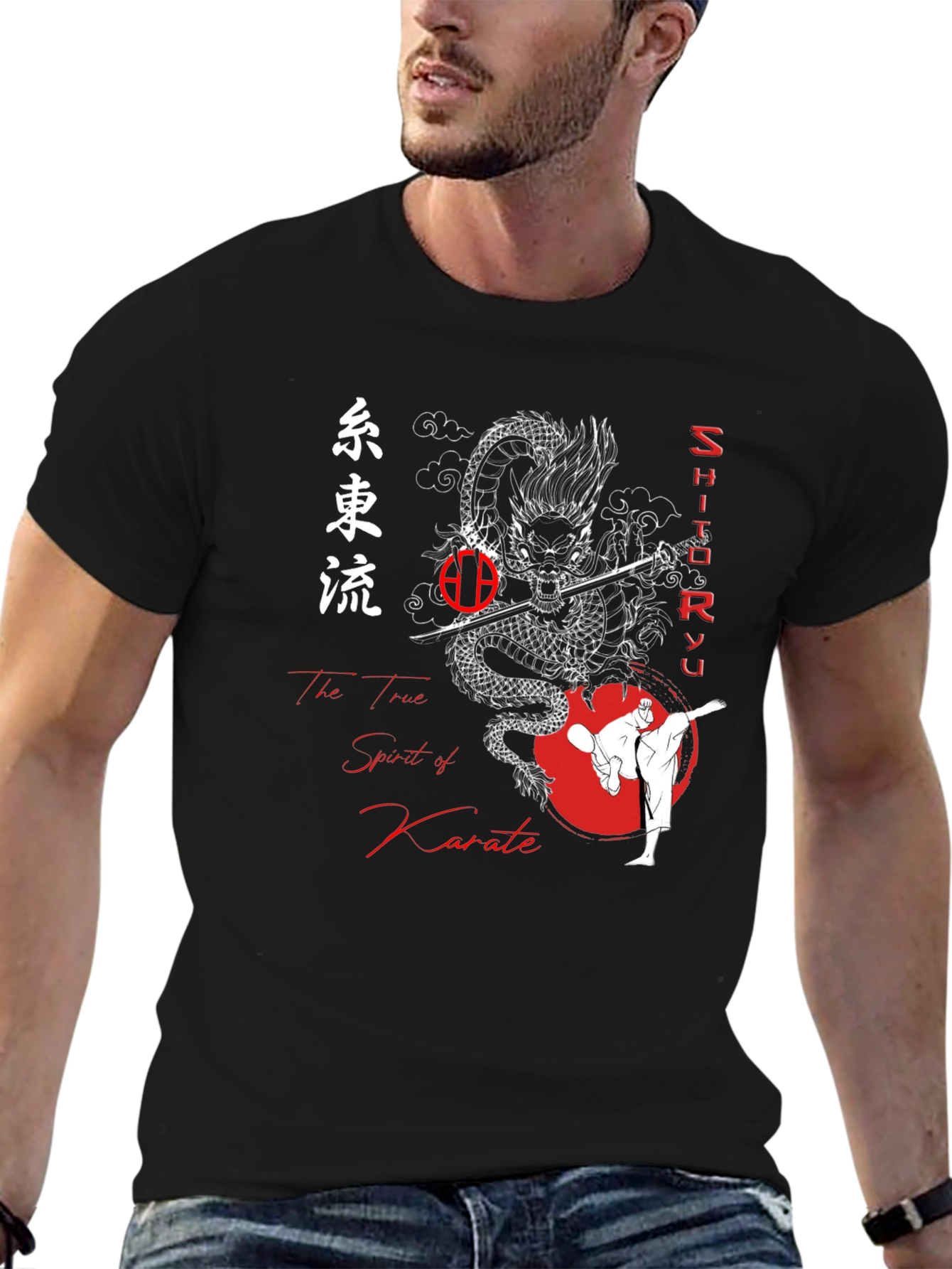Karate Dragon Graphic Tee - Martial Arts T-Shirt