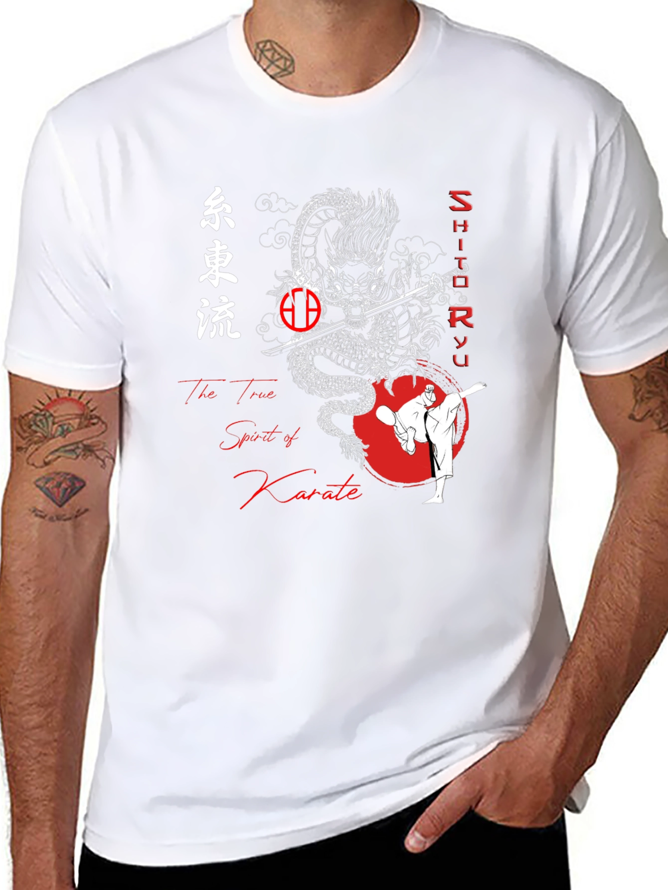 Karate Dragon Graphic Tee - Martial Arts T-Shirt