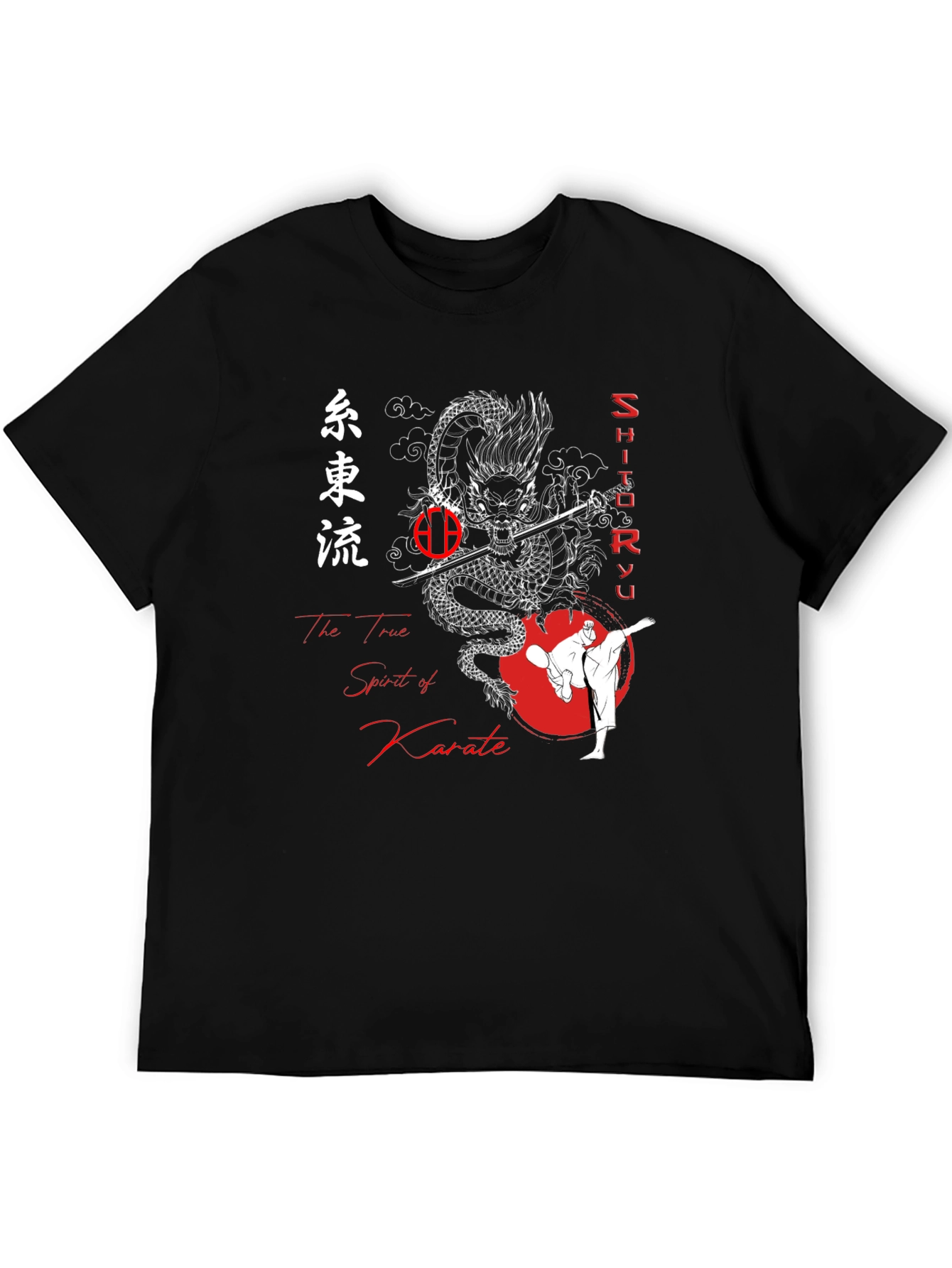 Karate Dragon Graphic Tee - Martial Arts T-Shirt