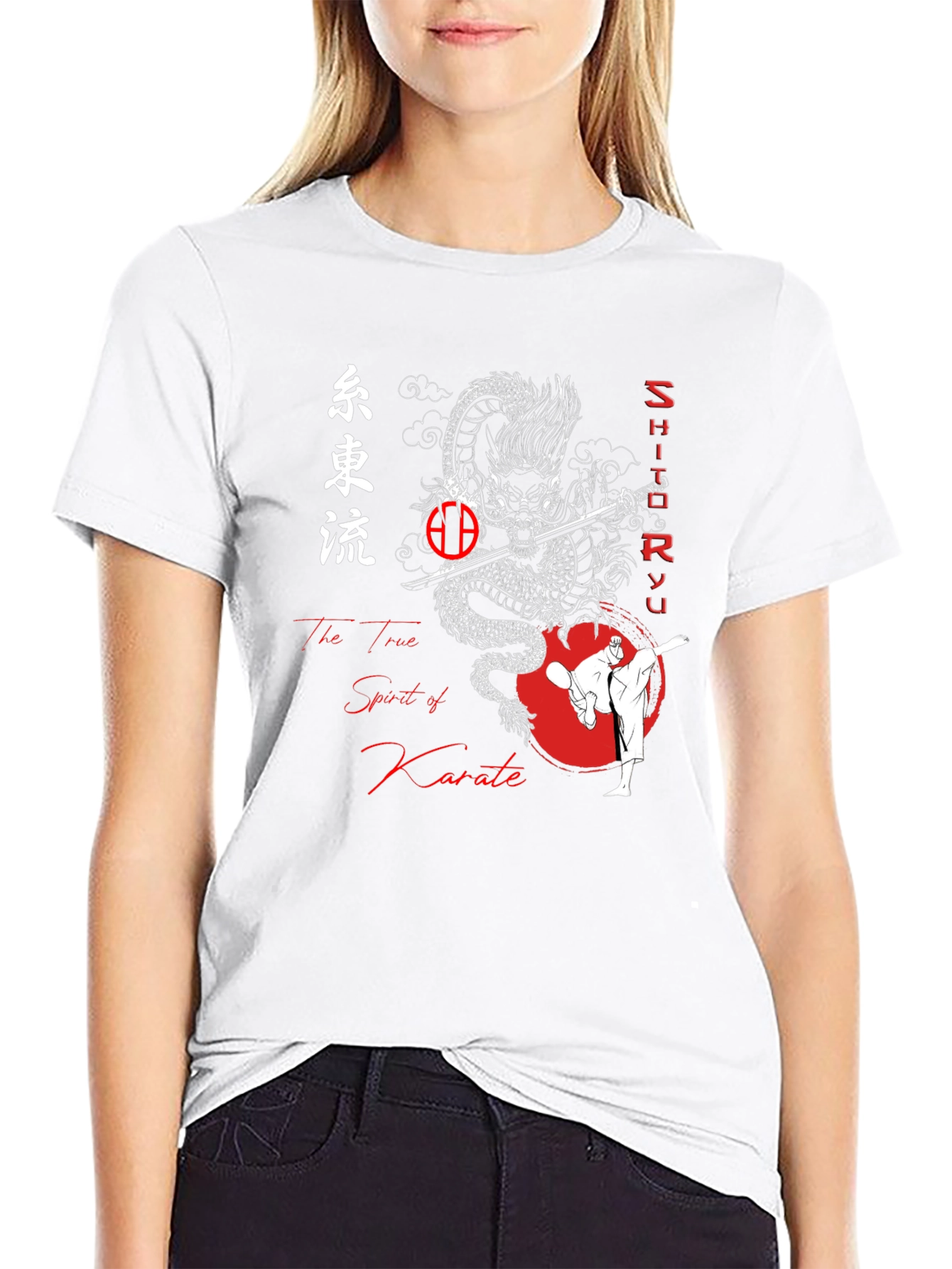 Karate Dragon Graphic Tee - Martial Arts T-Shirt