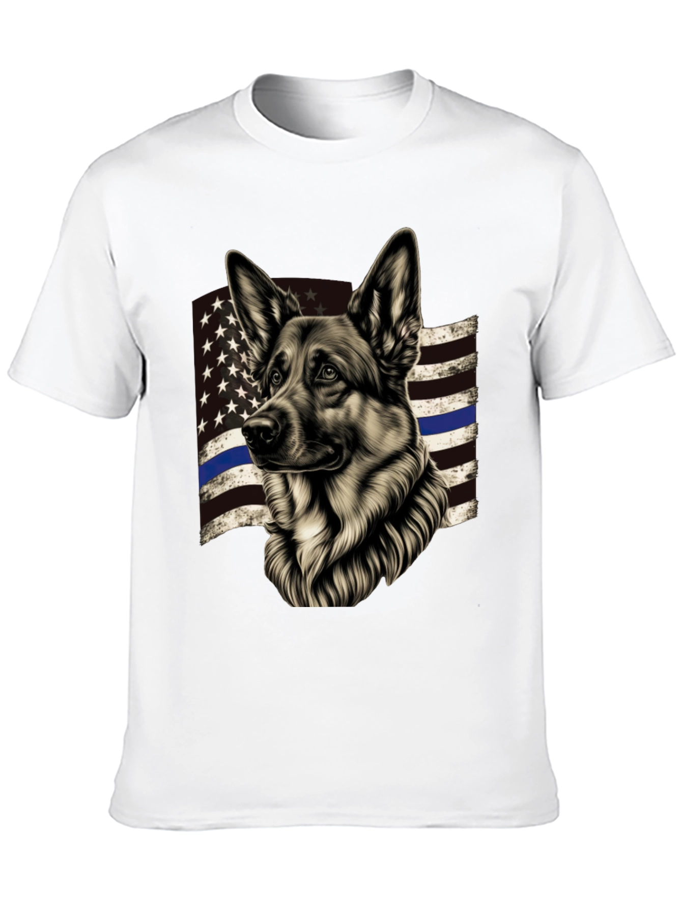 German Shepherd Thin Blue Line T-Shirt