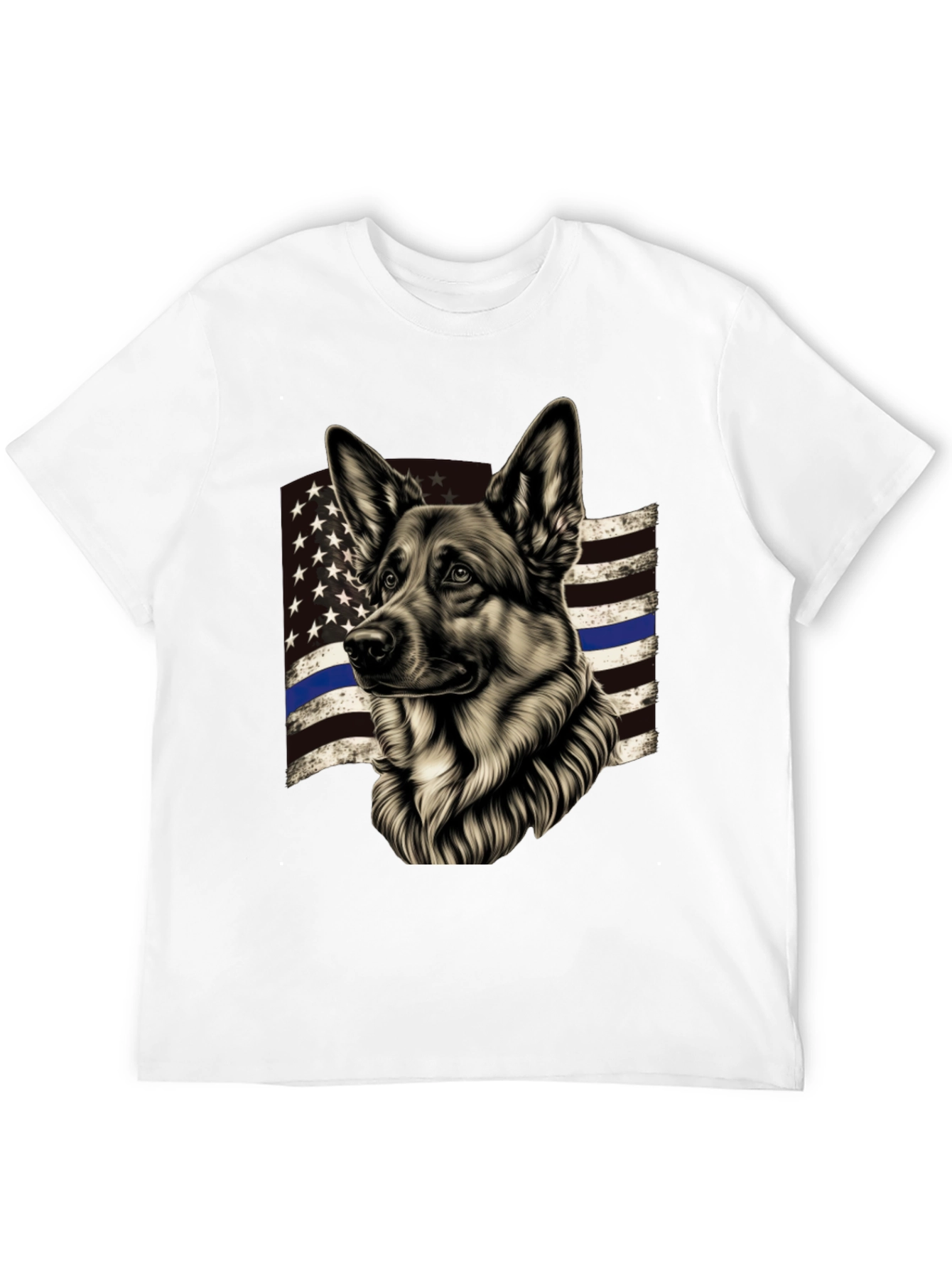 German Shepherd Thin Blue Line T-Shirt