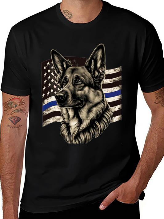 German Shepherd Thin Blue Line T-Shirt