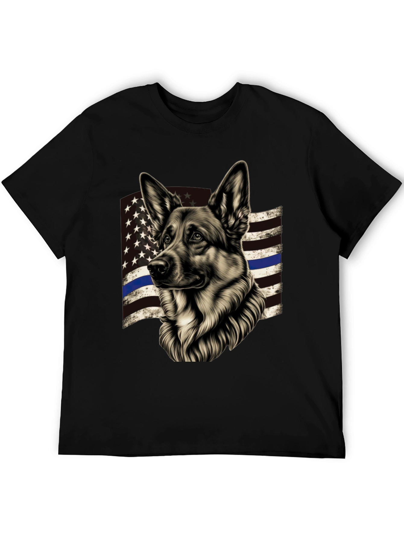 German Shepherd Thin Blue Line T-Shirt