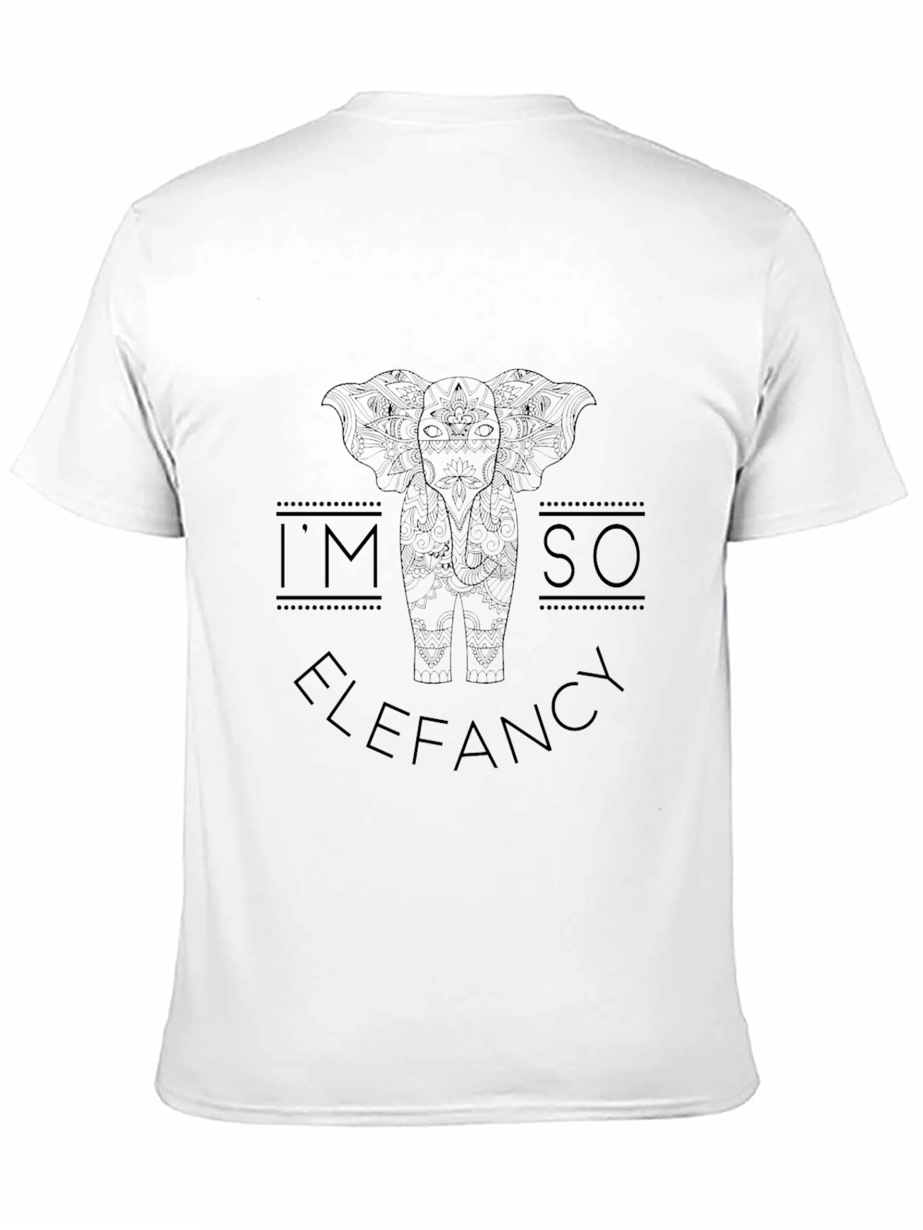 Im So Elefancy Black Graphic Tee