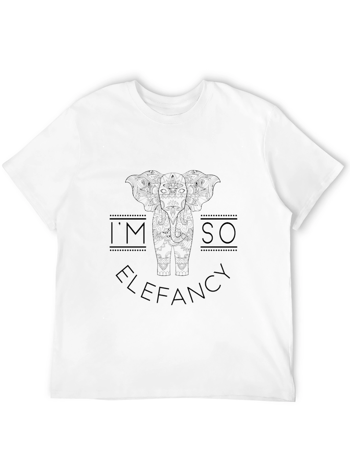 Im So Elefancy Black Graphic Tee