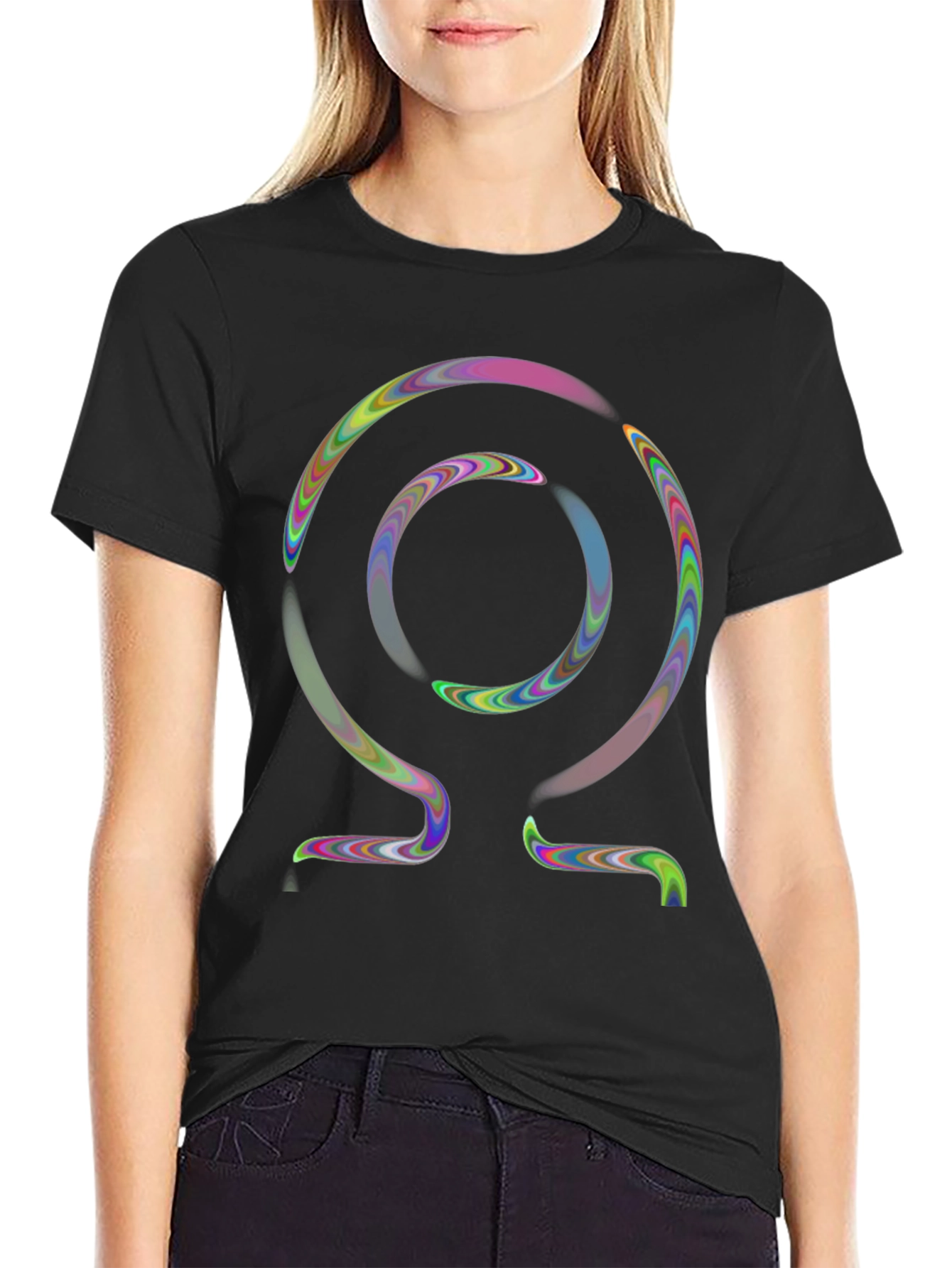 Abstract Omega Symbol T-Shirt