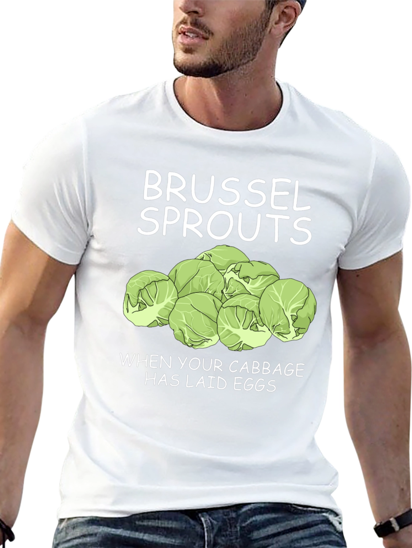 Brussels Sprouts Funny Graphic T-Shirt