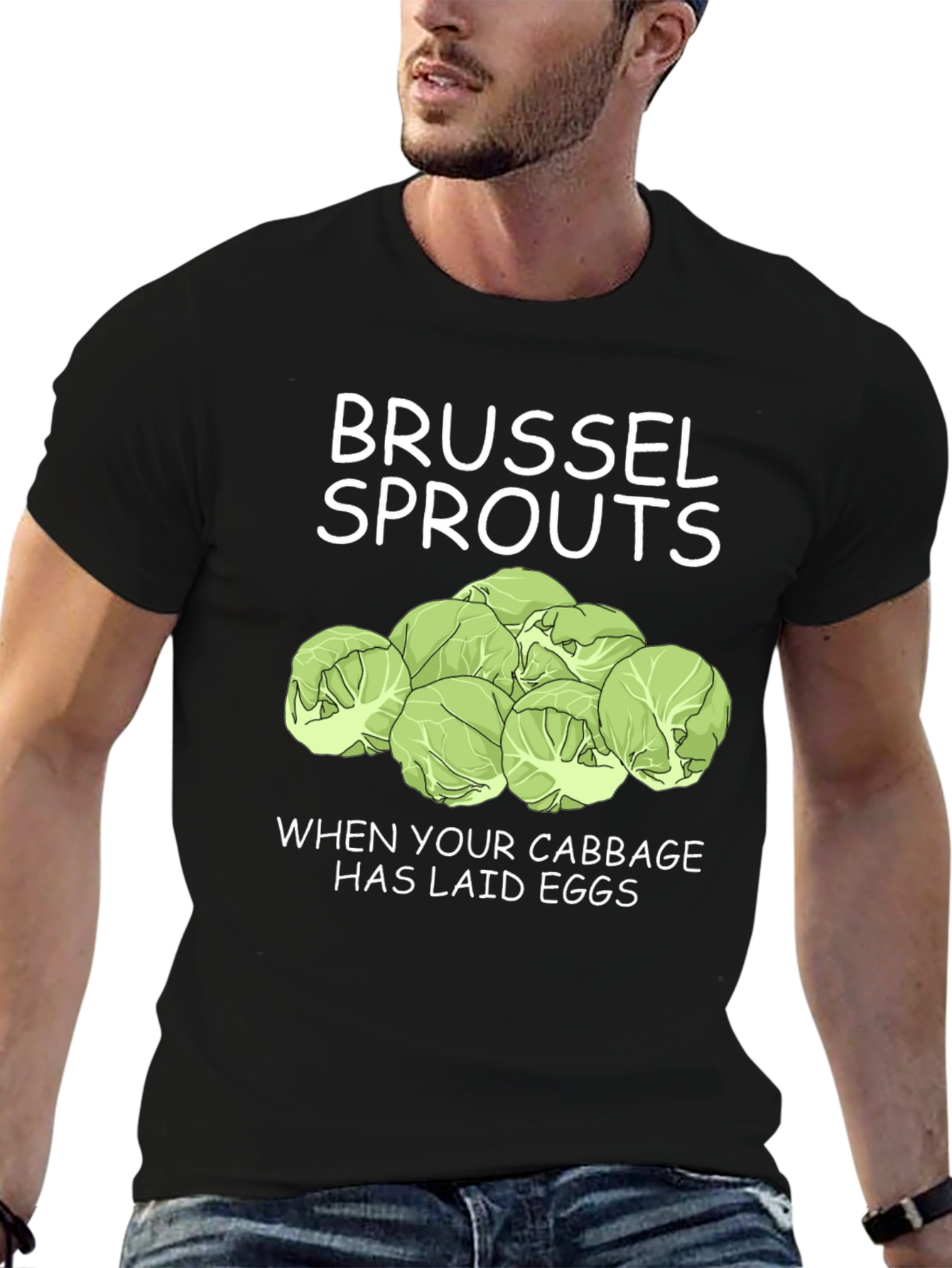 Brussels Sprouts Funny Graphic T-Shirt