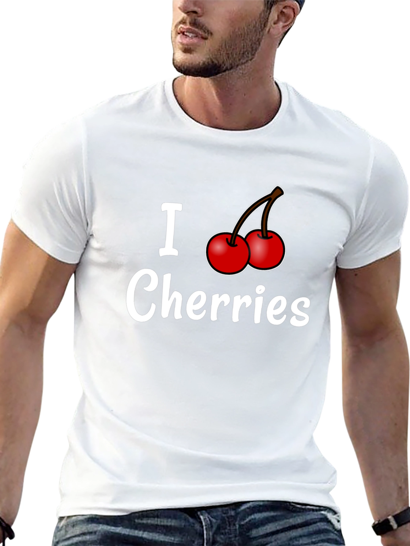 I Cherries Black T-Shirt