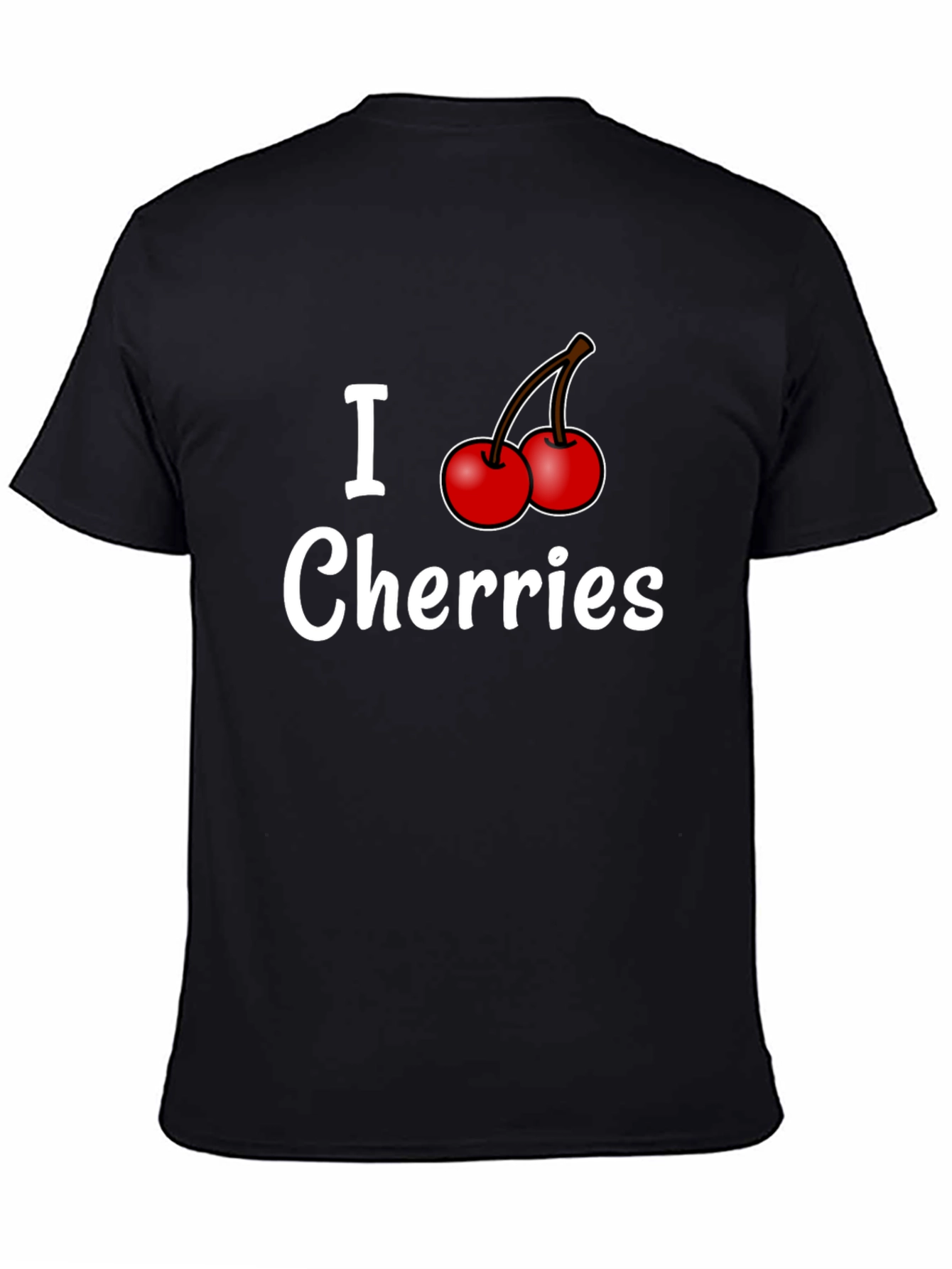 I Cherries Black T-Shirt