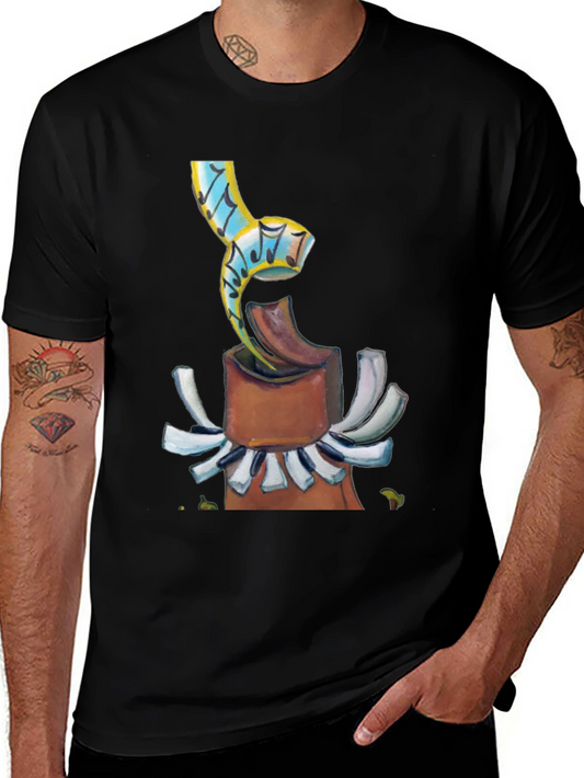 Abstract Music Theme Graphic T-Shirt