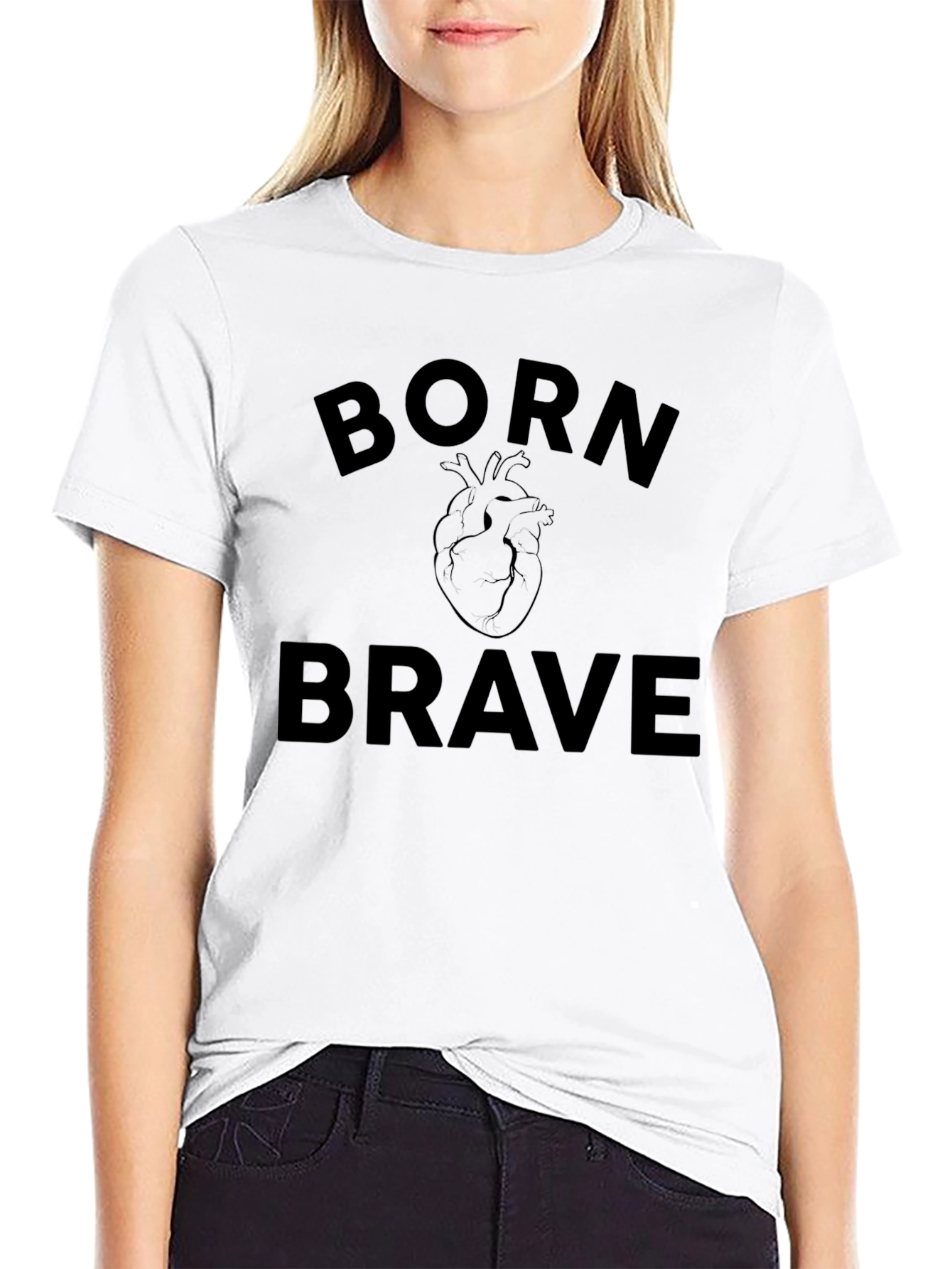 Born Brave Graphic Tee - Black