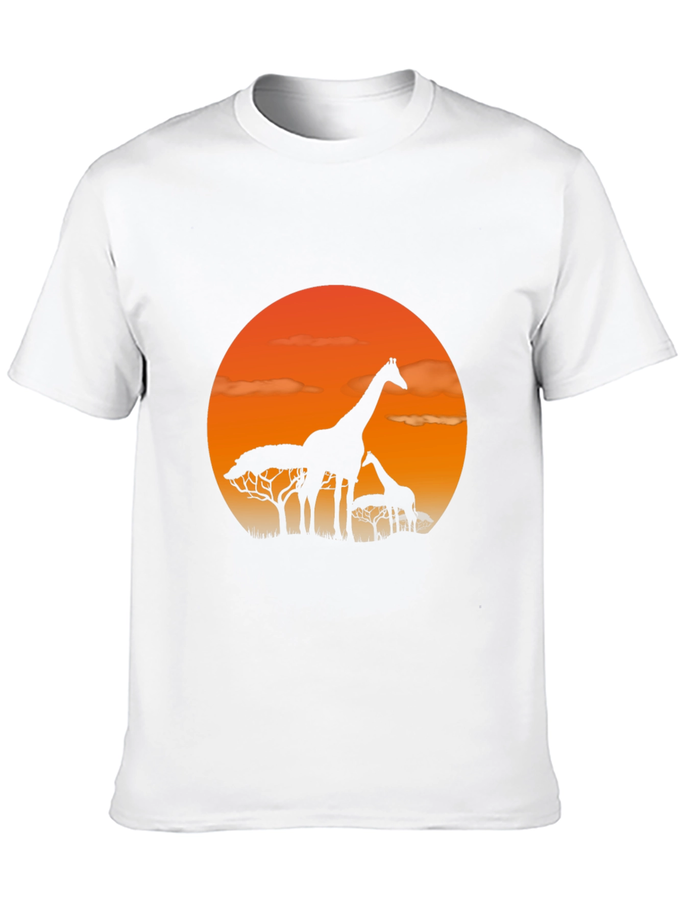 Sunset Giraffe Graphic Tee