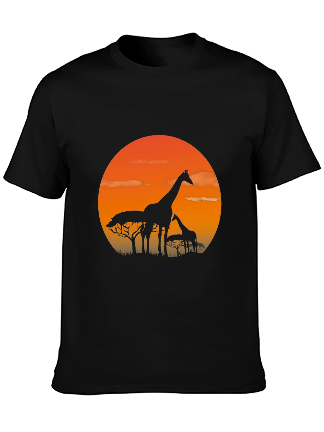 Sunset Giraffe Graphic Tee