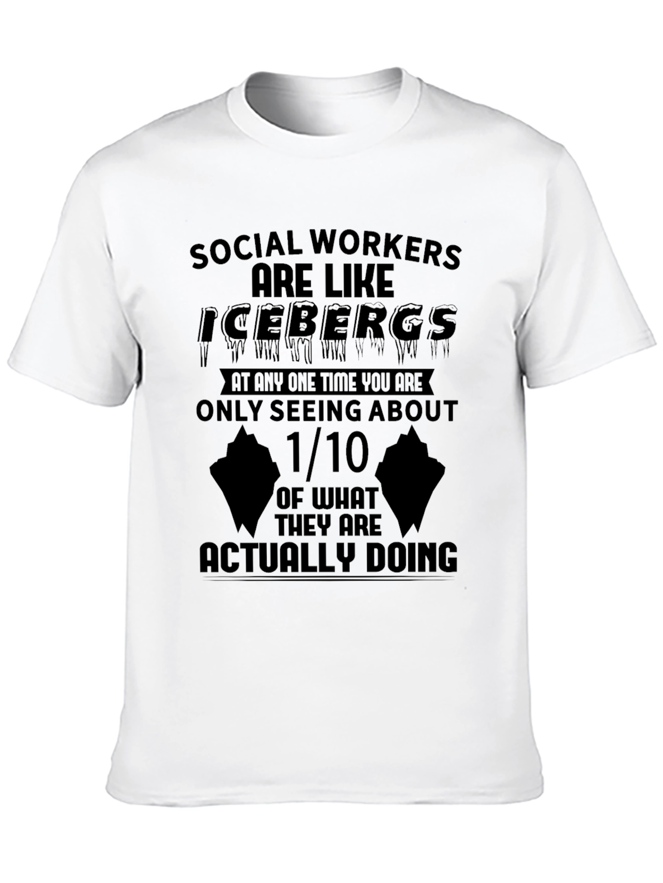 Social Worker Iceberg Graphic T-Shirt
