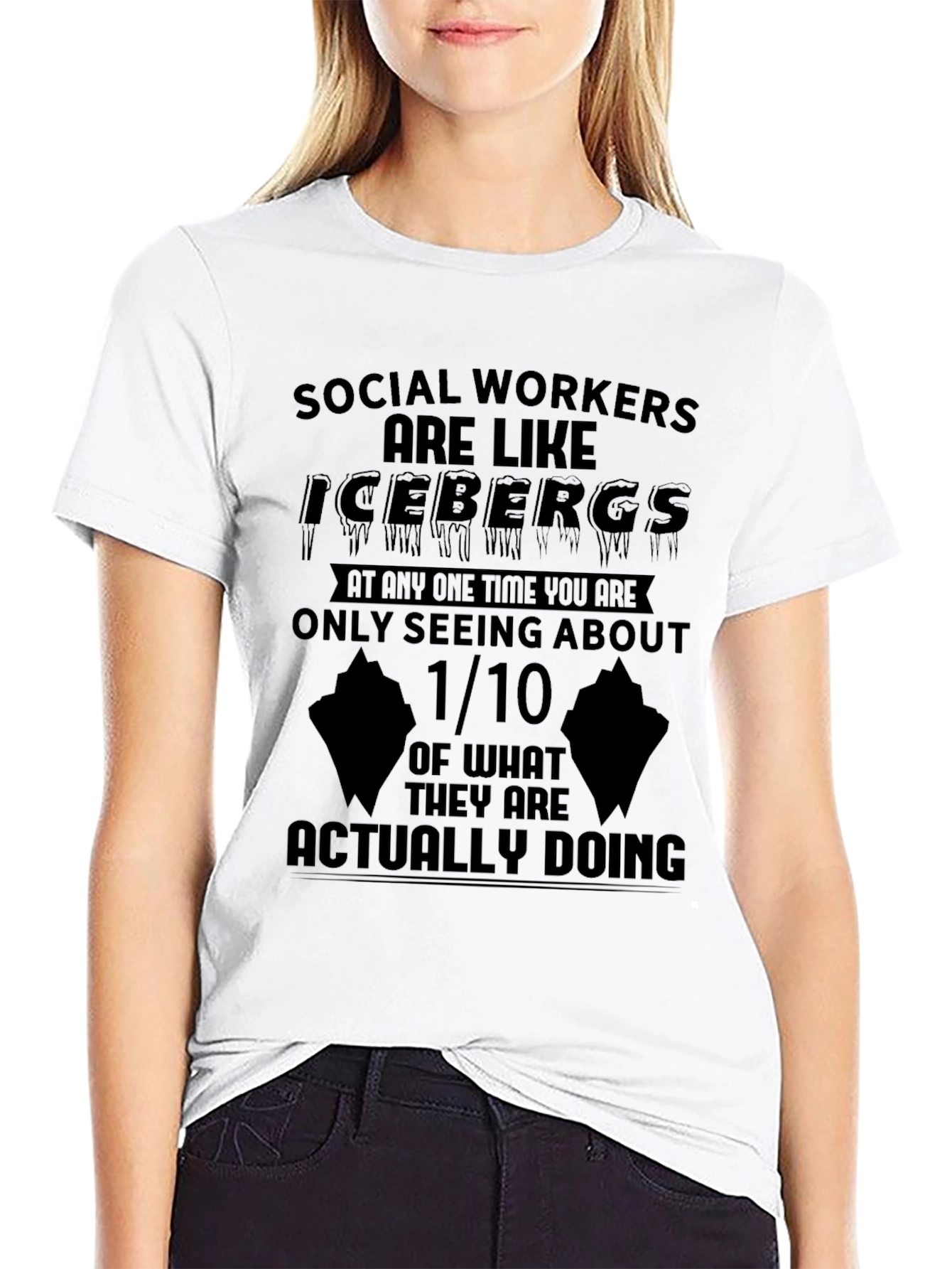 Social Worker Iceberg Graphic T-Shirt