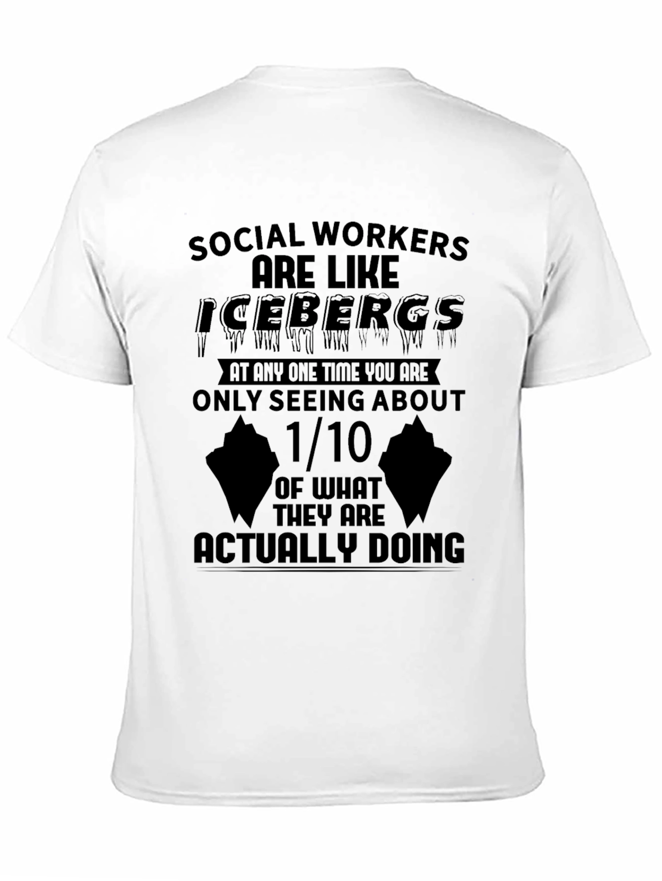 Social Worker Iceberg Graphic T-Shirt