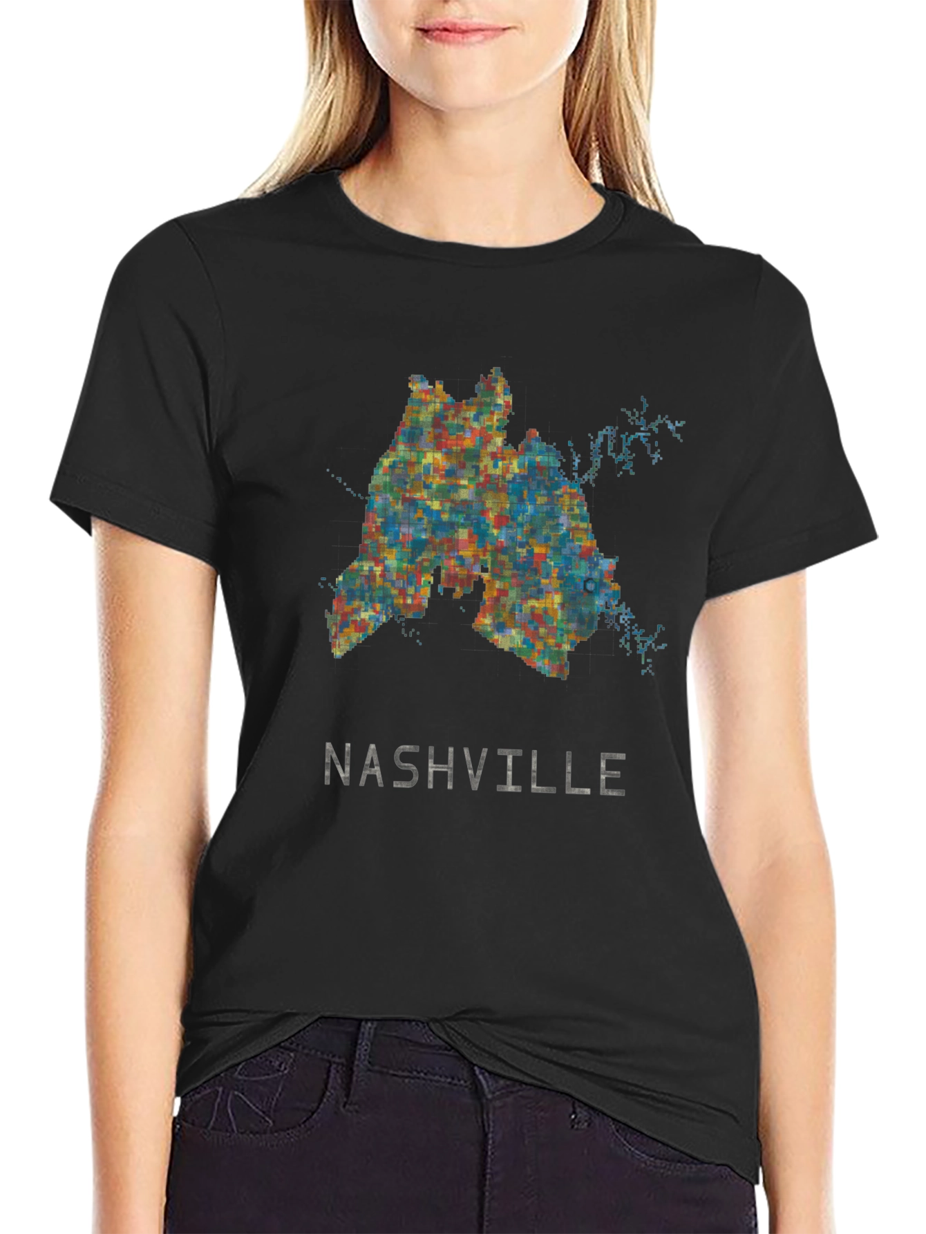 Nashville Map Graphic T-Shirt - City Pride Tee