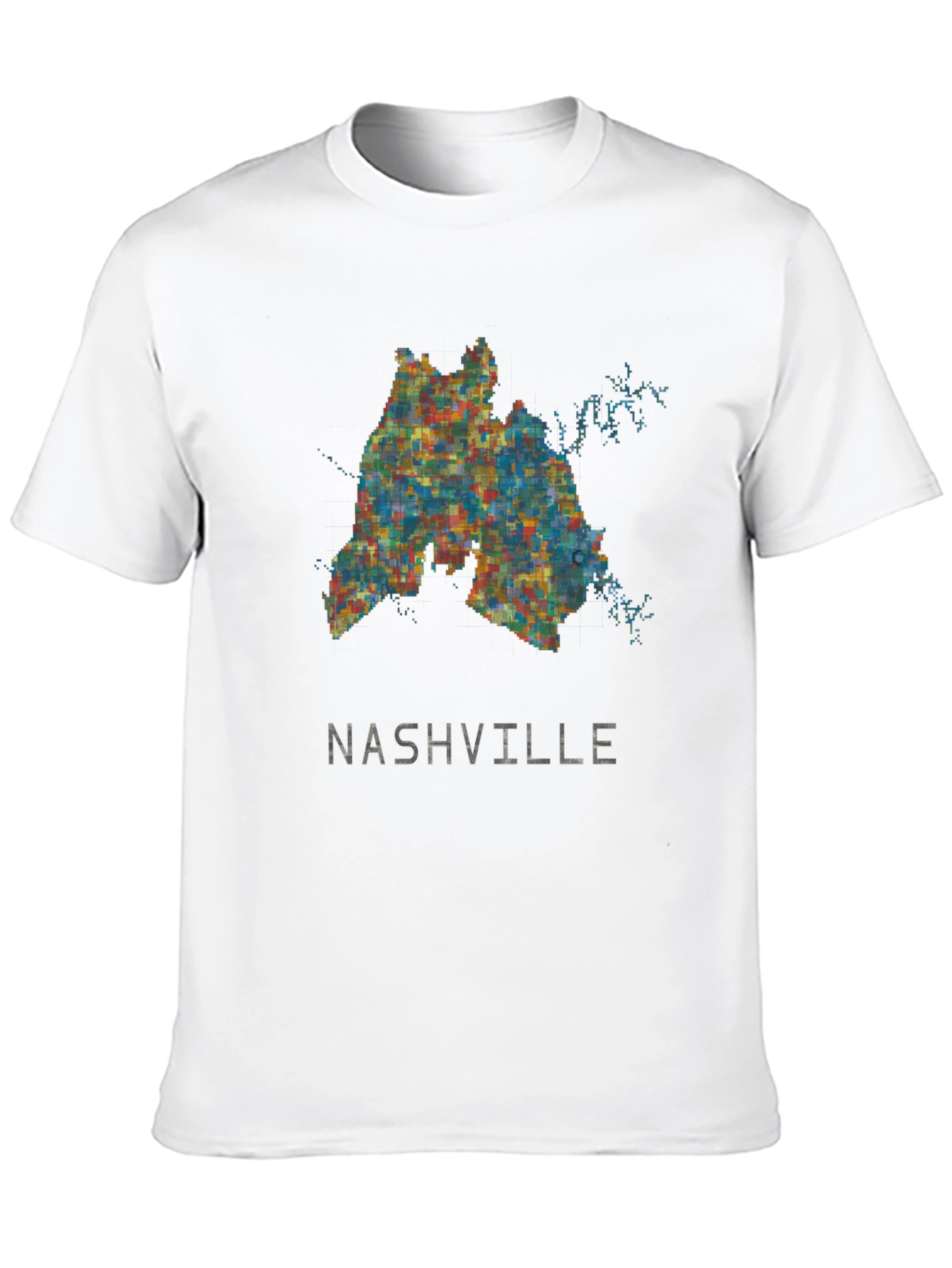 Nashville Map Graphic T-Shirt - City Pride Tee