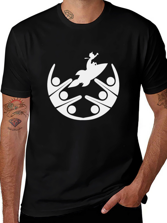 Graphic Tee: Community Rocket Black T-Shirt