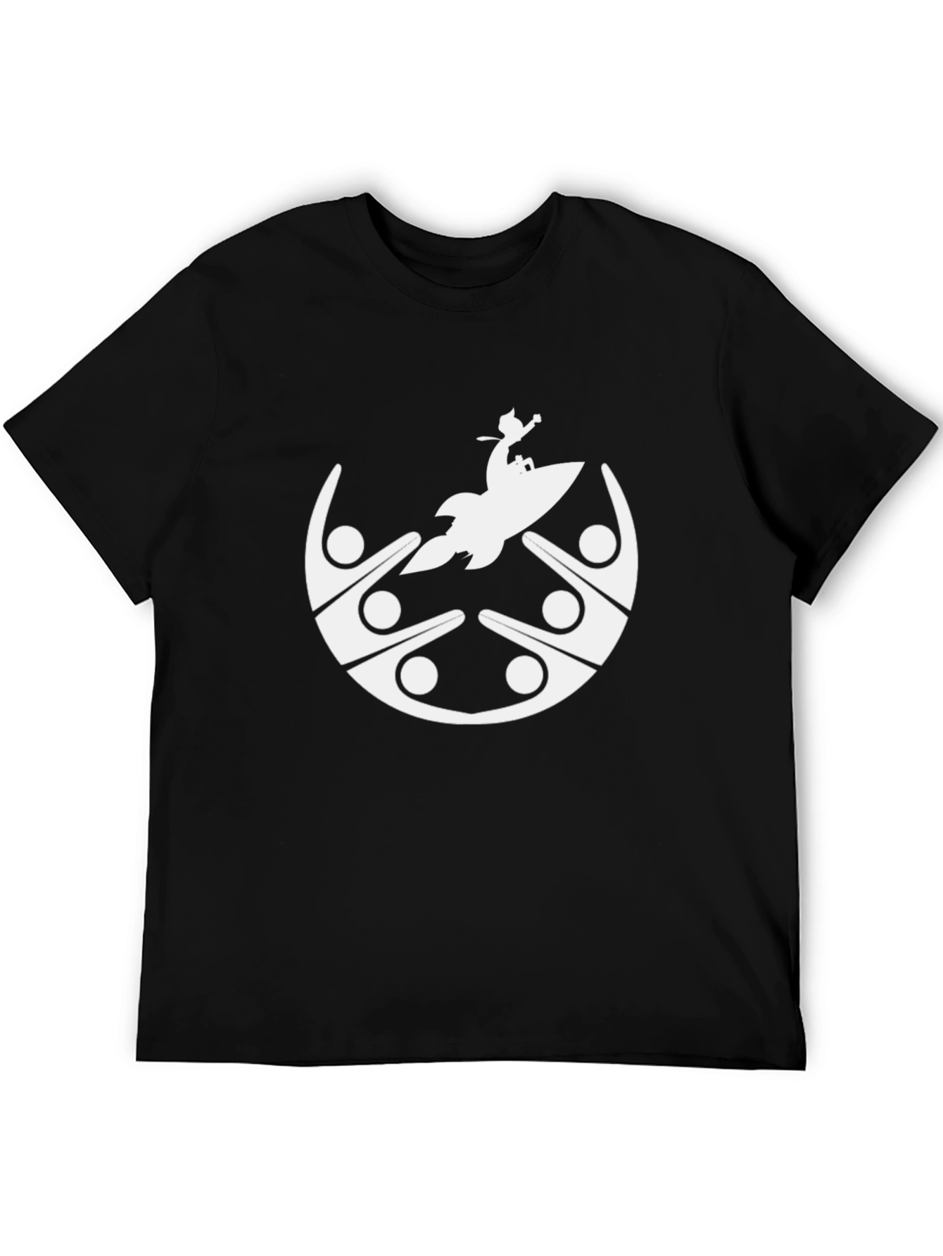 Graphic Tee: Community Rocket Black T-Shirt