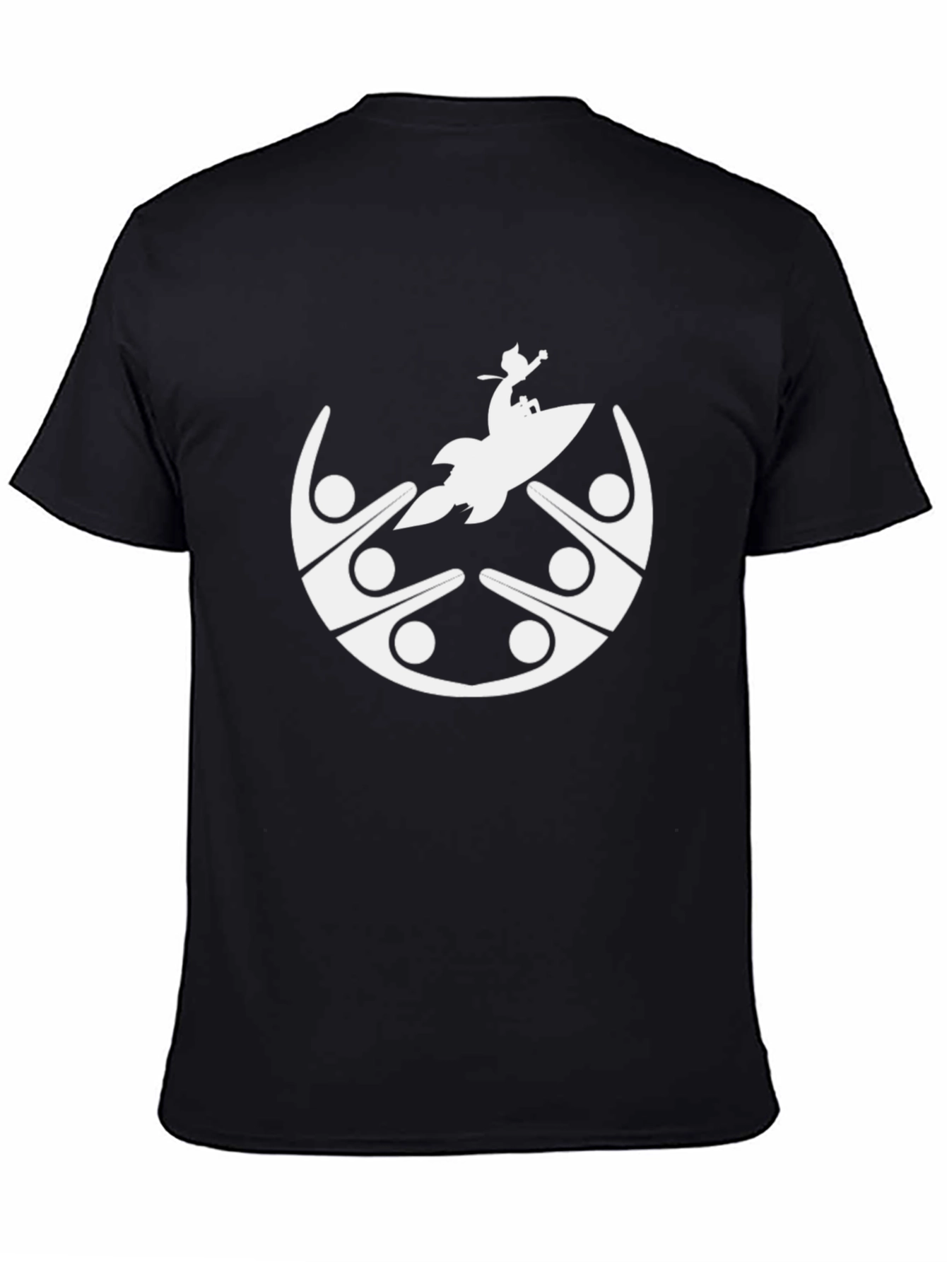 Graphic Tee: Community Rocket Black T-Shirt