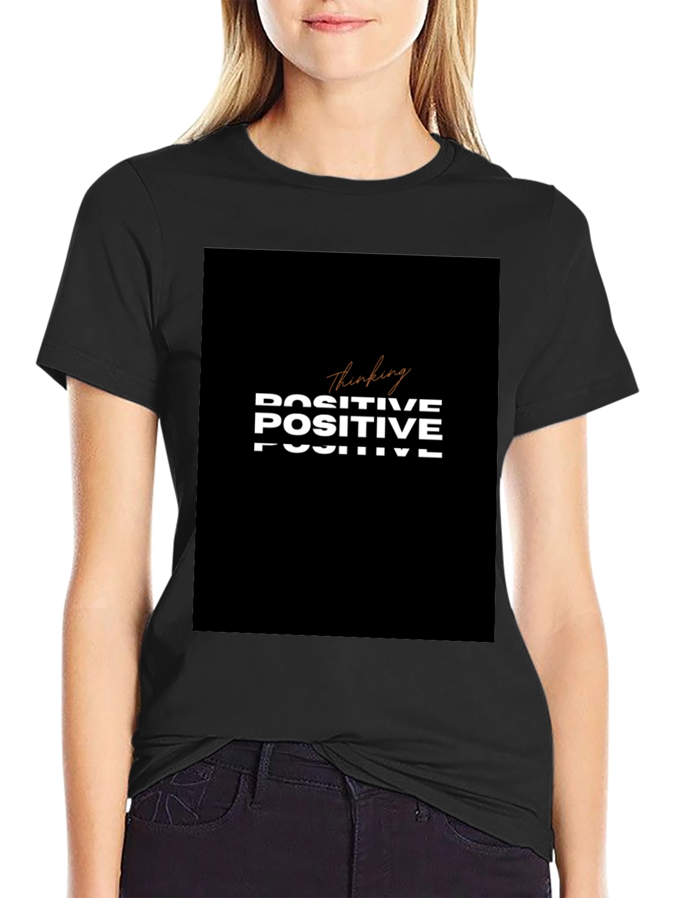 Thinking Positive T-Shirt - Black