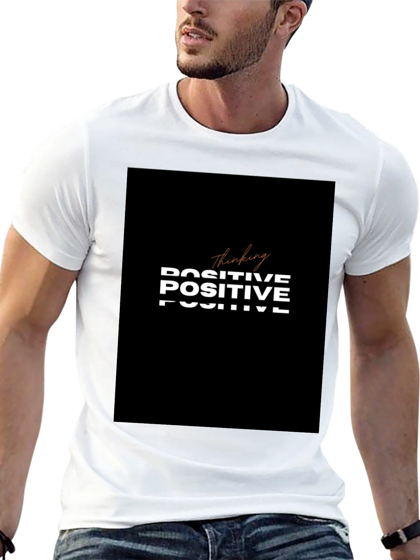 Thinking Positive T-Shirt - Black