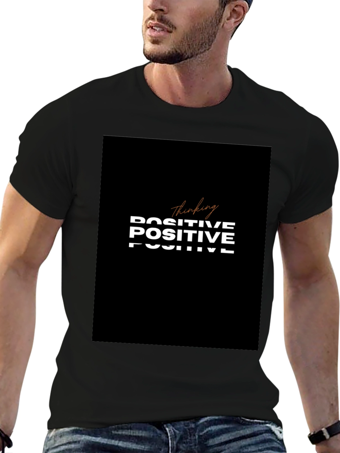 Thinking Positive T-Shirt - Black