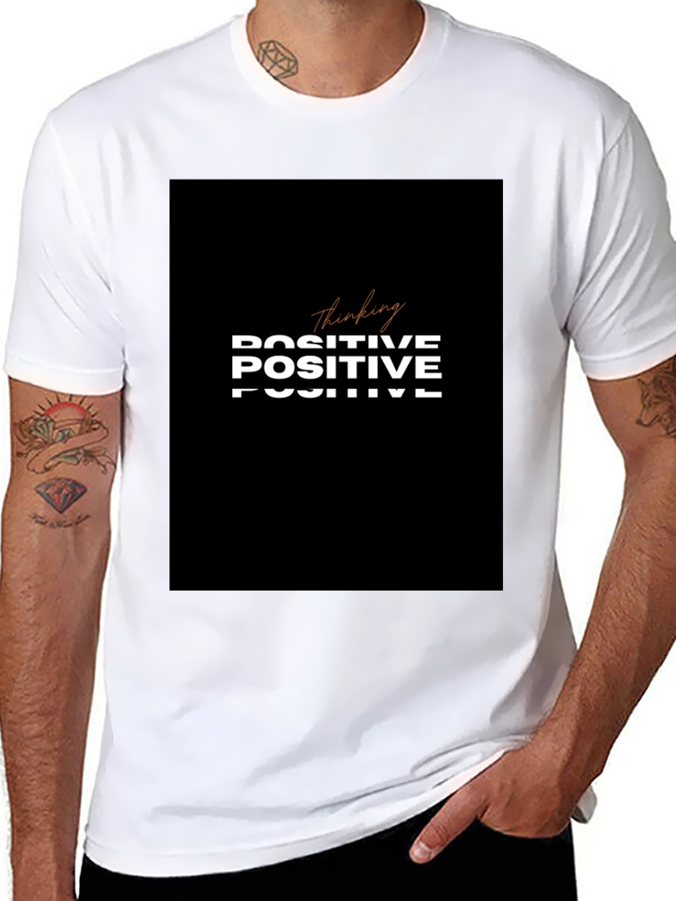 Thinking Positive T-Shirt - Black