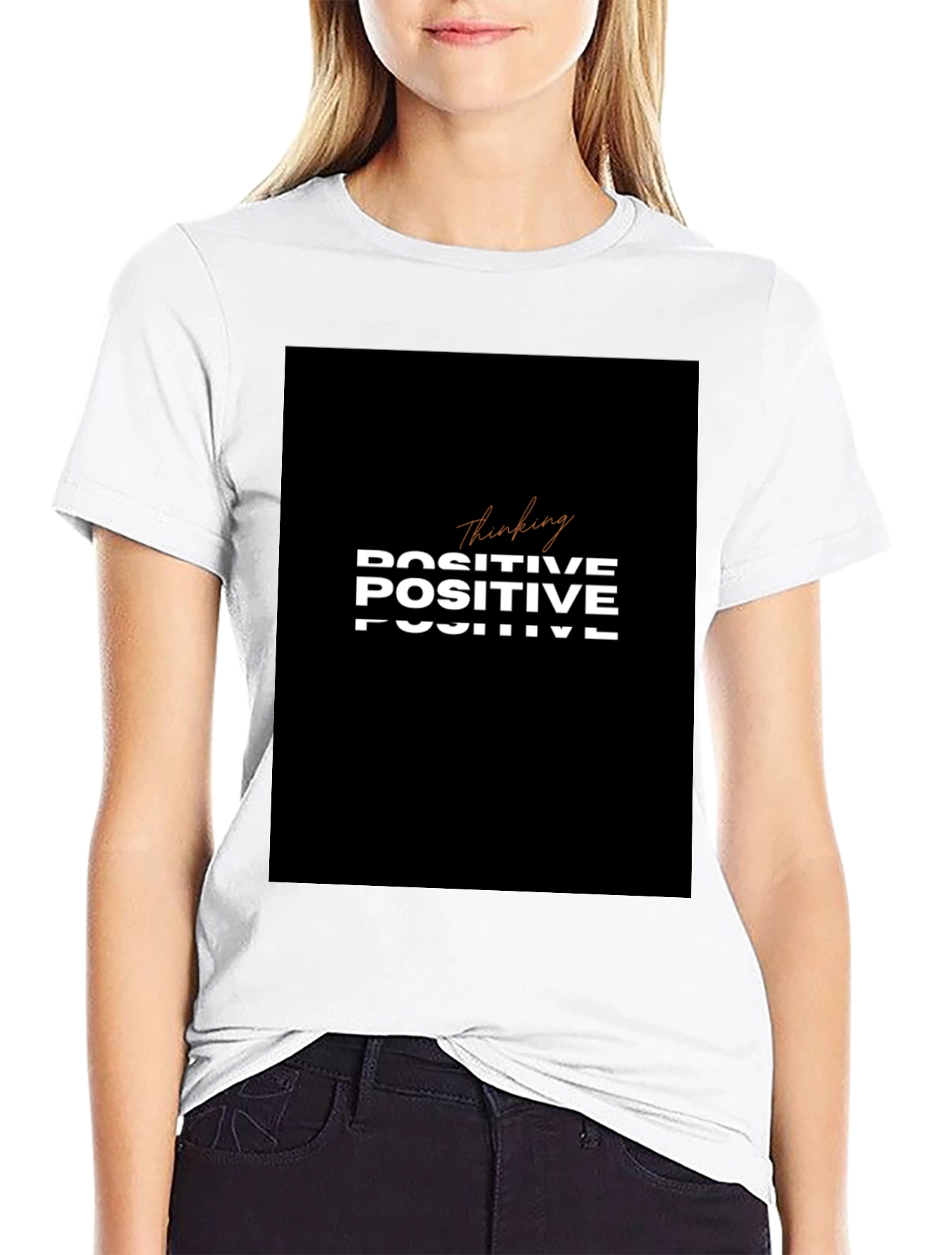 Thinking Positive T-Shirt - Black