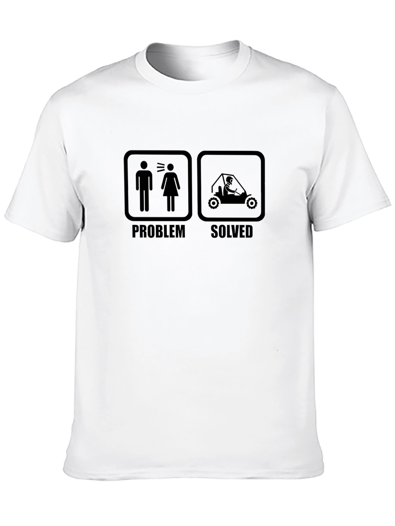 Problem Solved Buggy T-Shirt - Humorous Graphic Tee