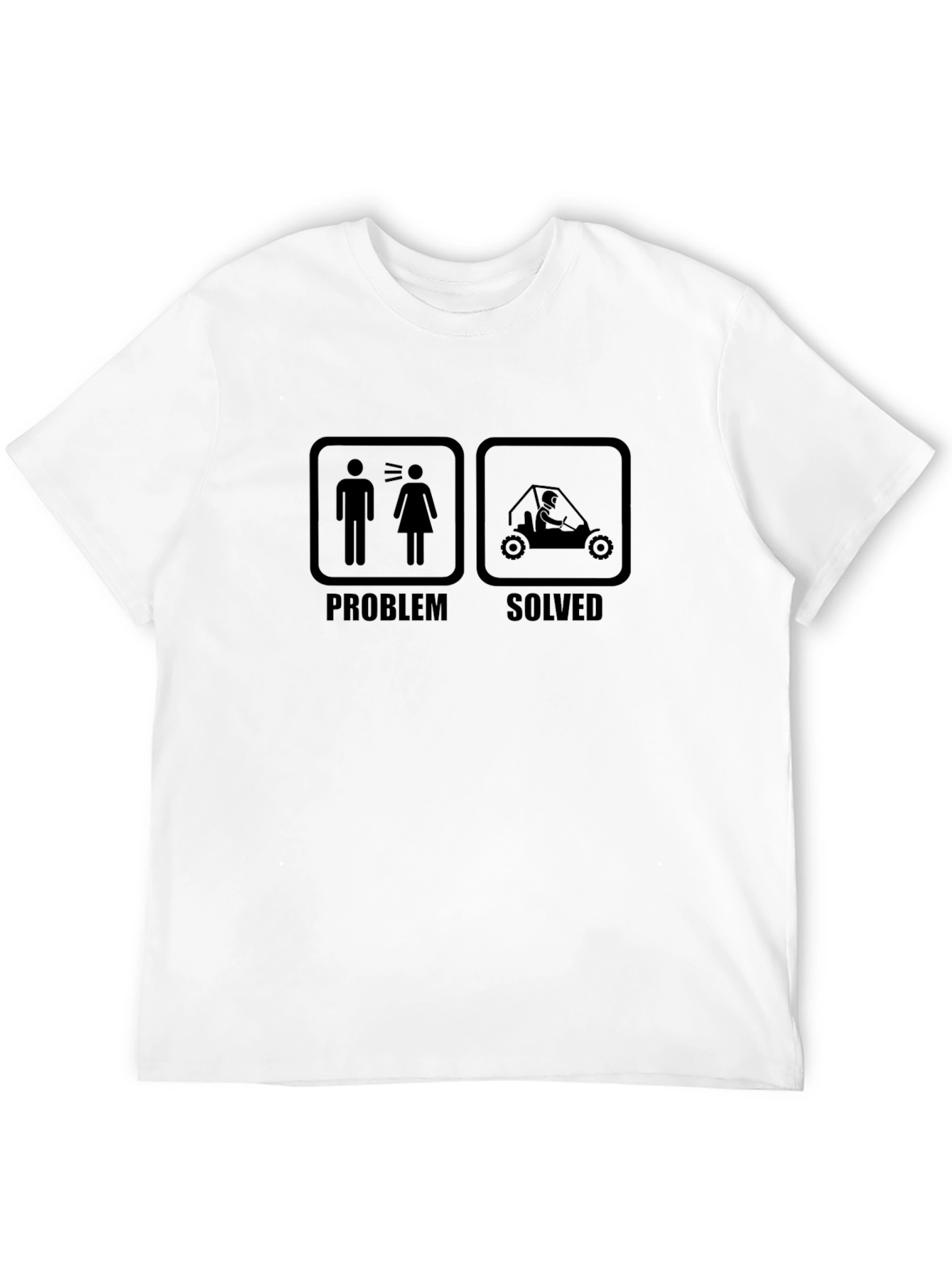 Problem Solved Buggy T-Shirt - Humorous Graphic Tee