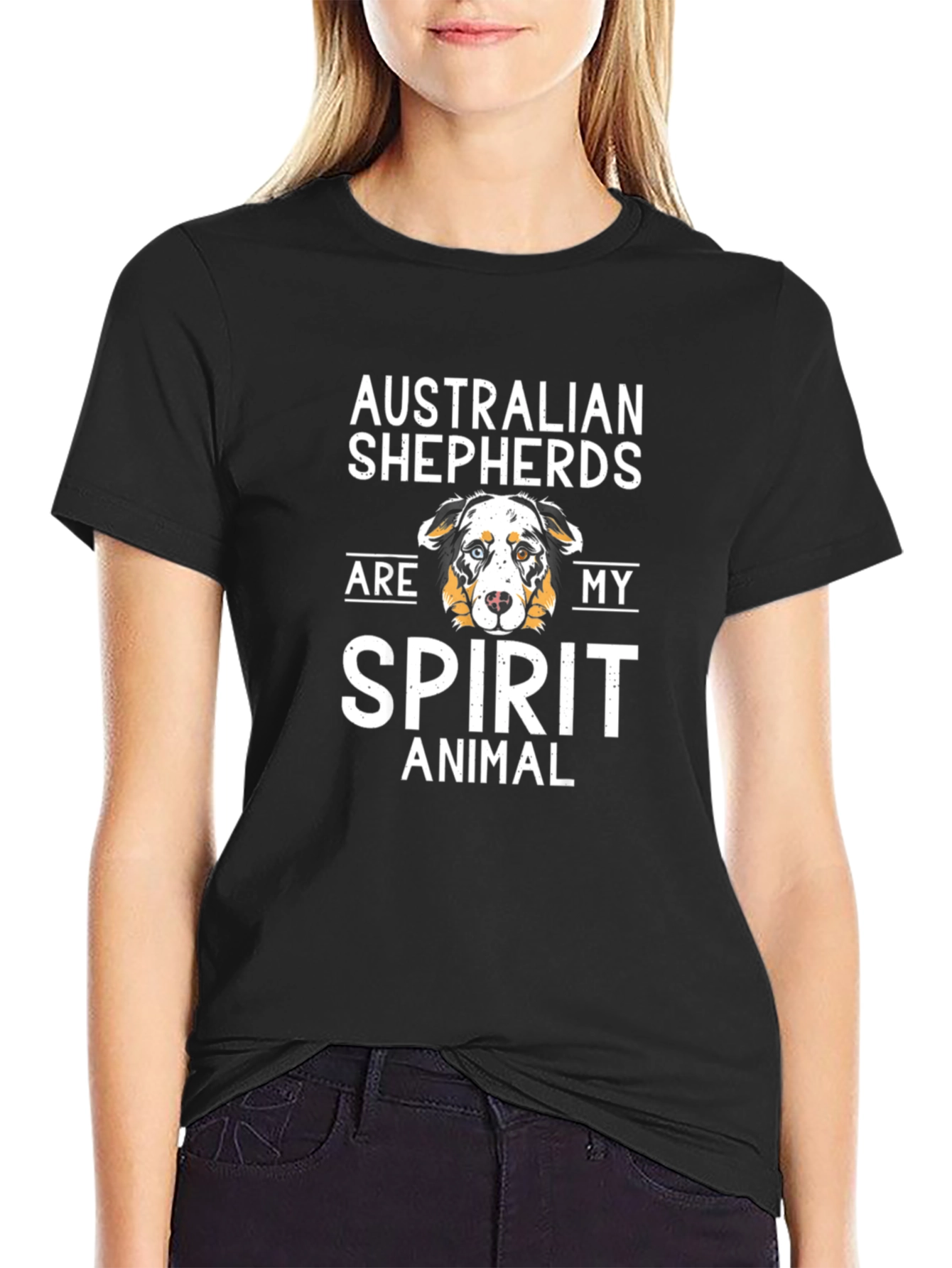 Australian Shepherd Spirit Animal Graphic Tee