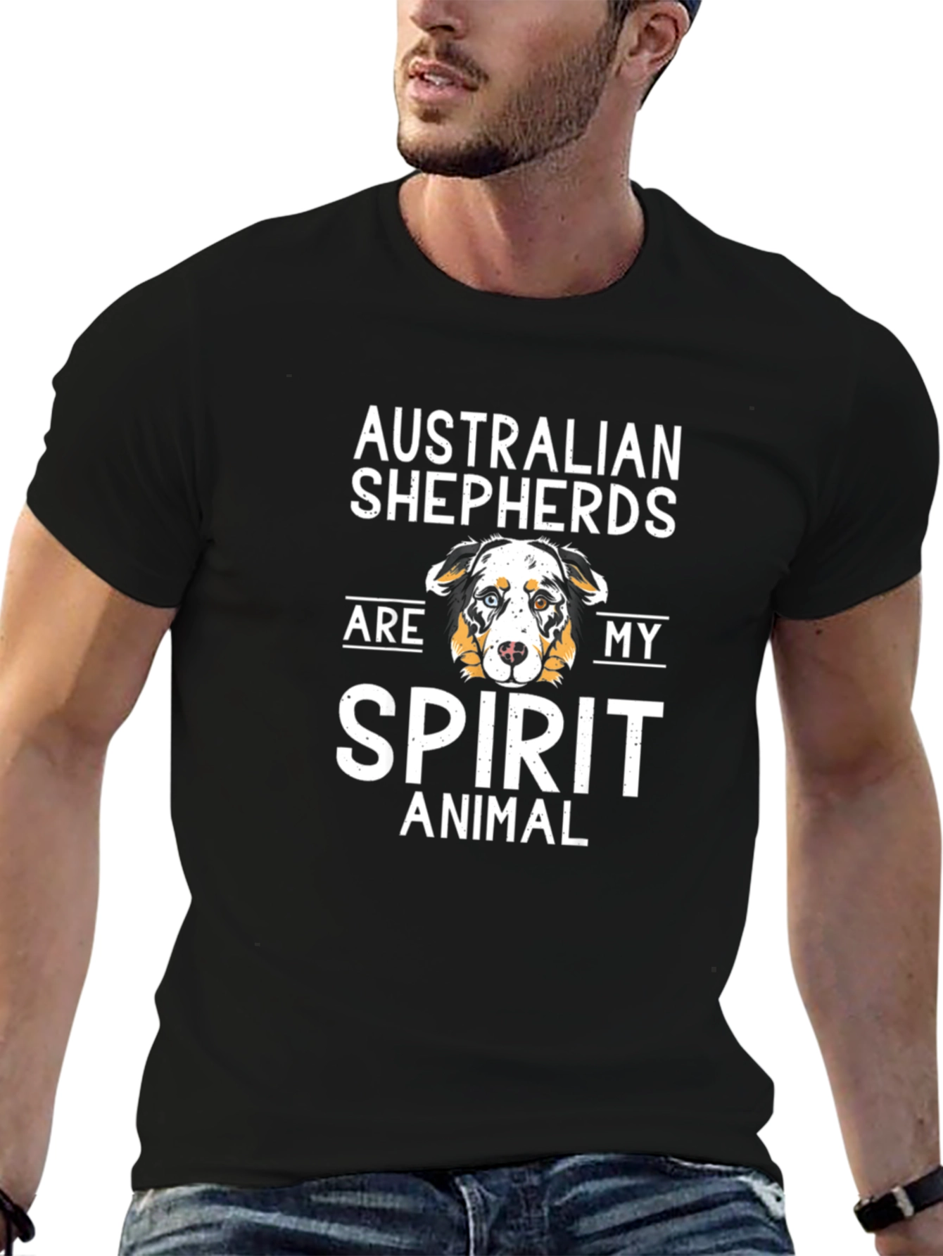Australian Shepherd Spirit Animal Graphic Tee