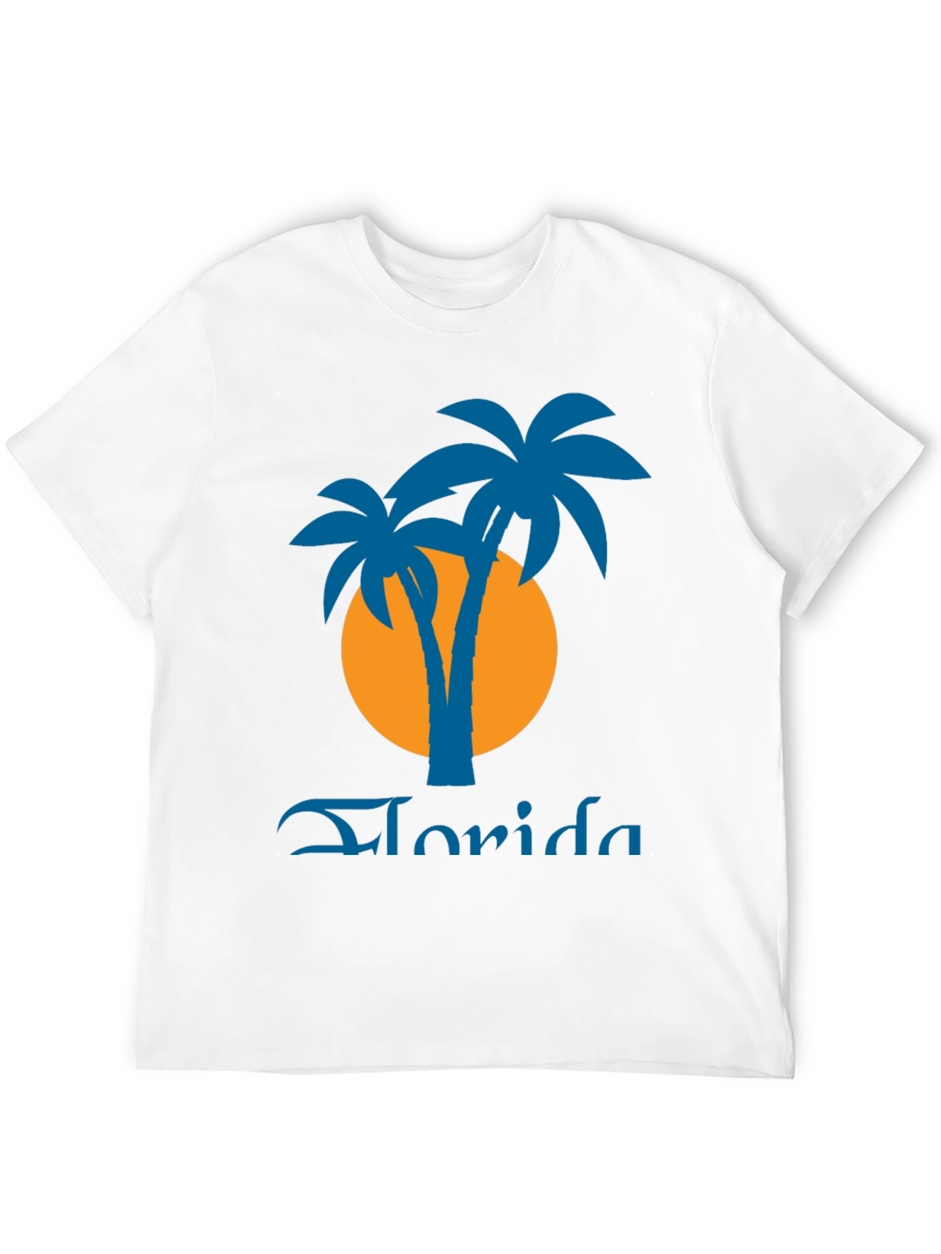 Florida Palms Graphic Tee - Black Tropical Shirt