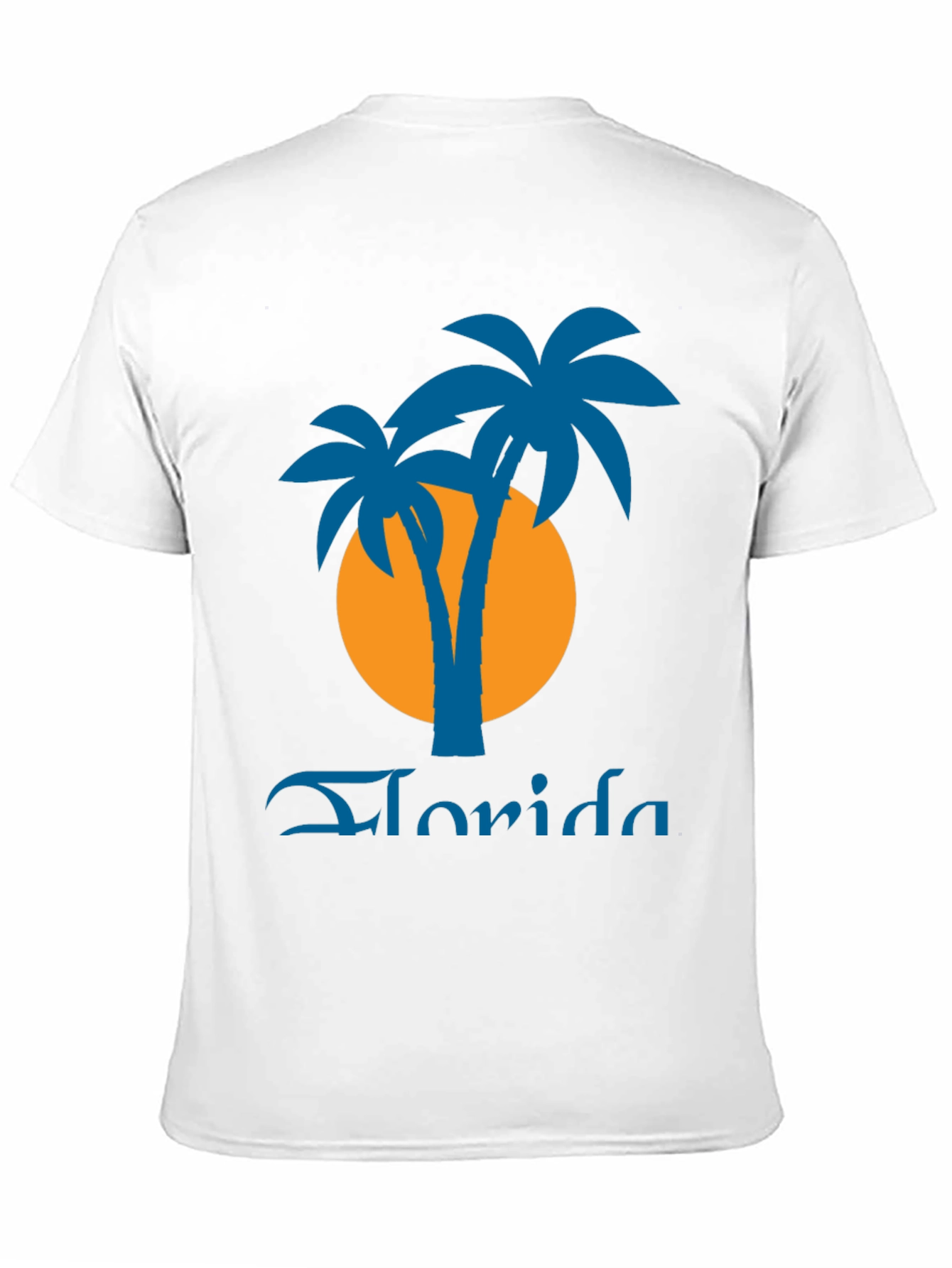 Florida Palms Graphic Tee - Black Tropical Shirt