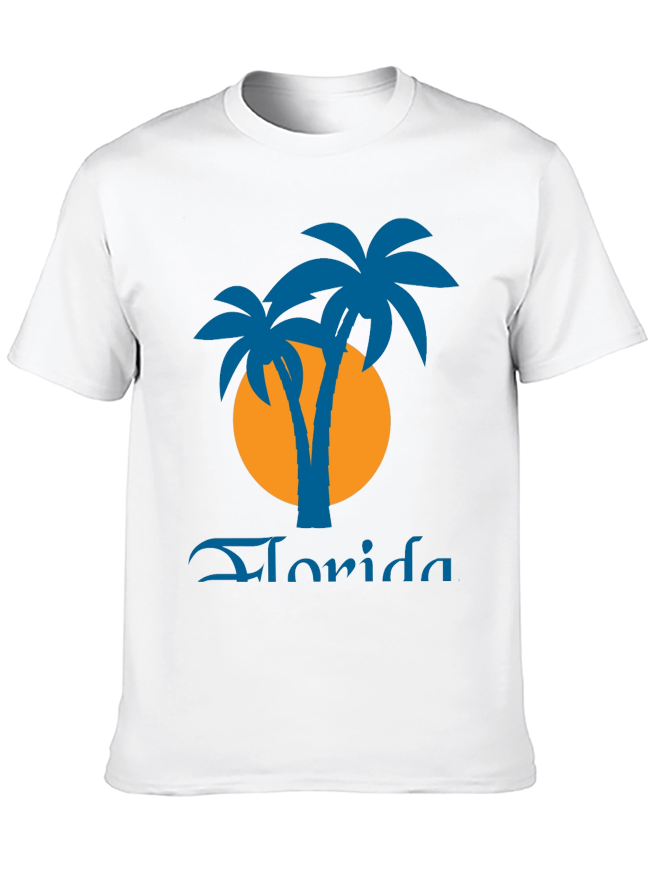 Florida Palms Graphic Tee - Black Tropical Shirt