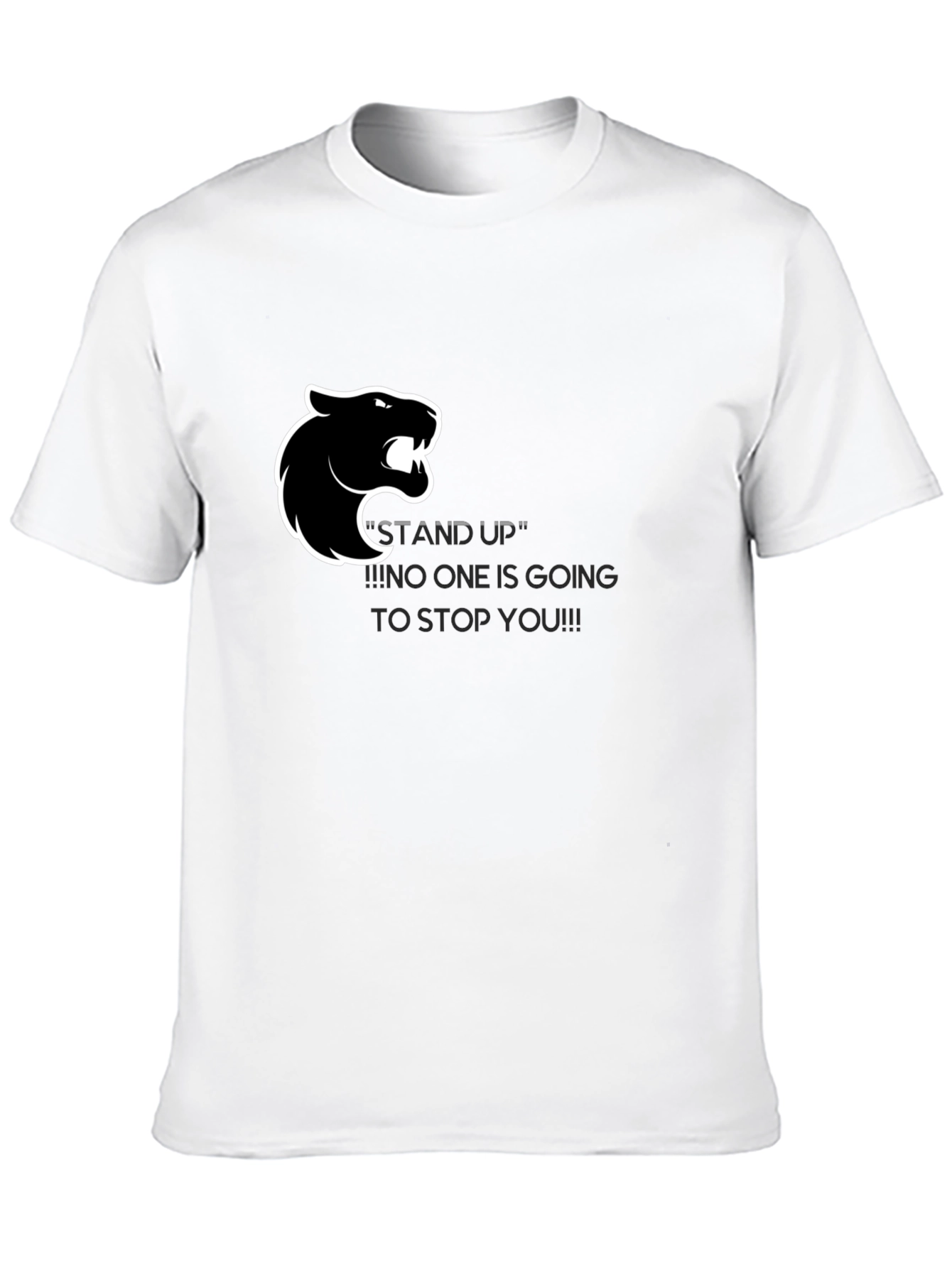 Stand Up Panther T-Shirt - Motivational Graphic Tee