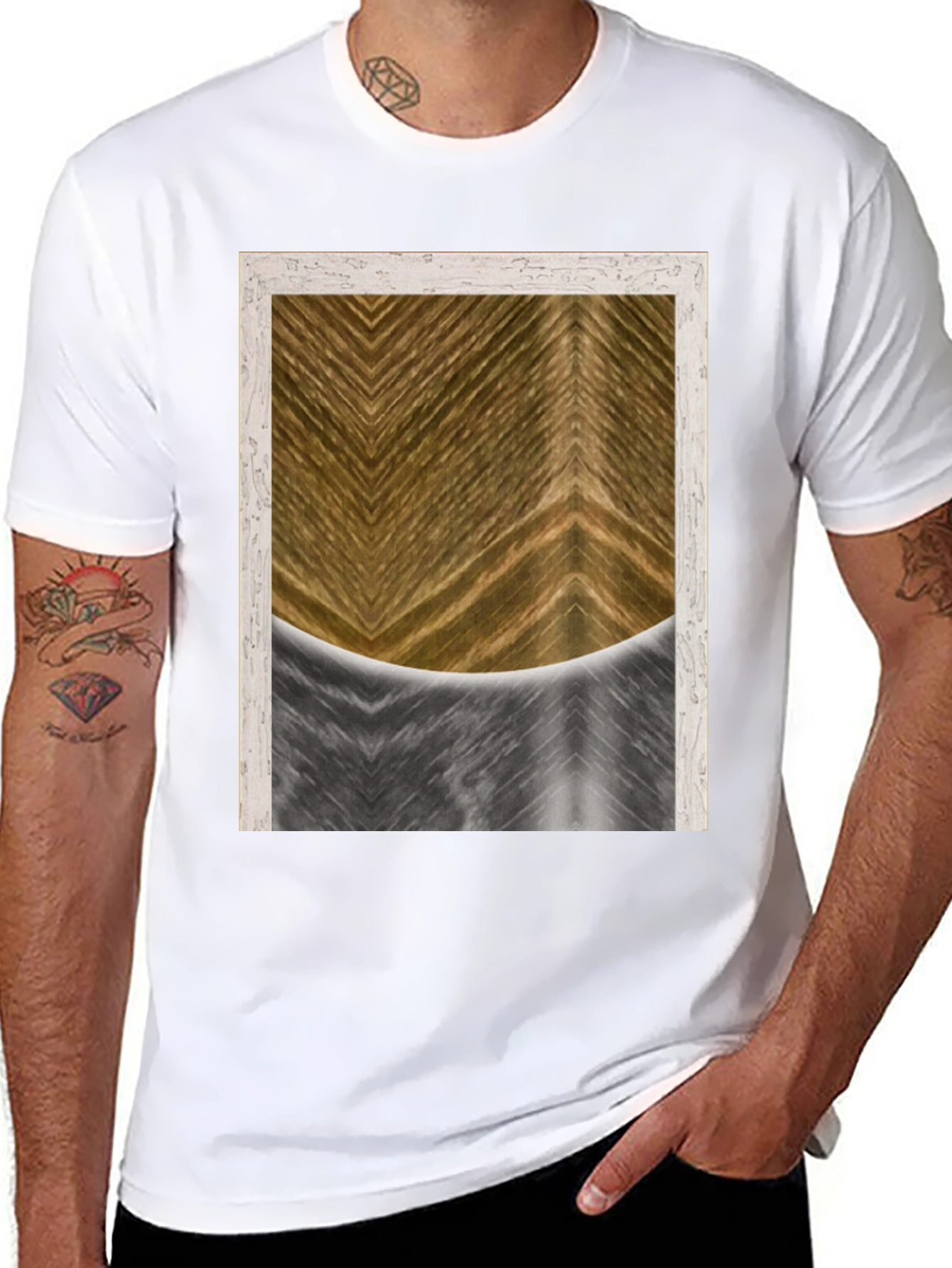 Abstract Pattern Graphic Tee