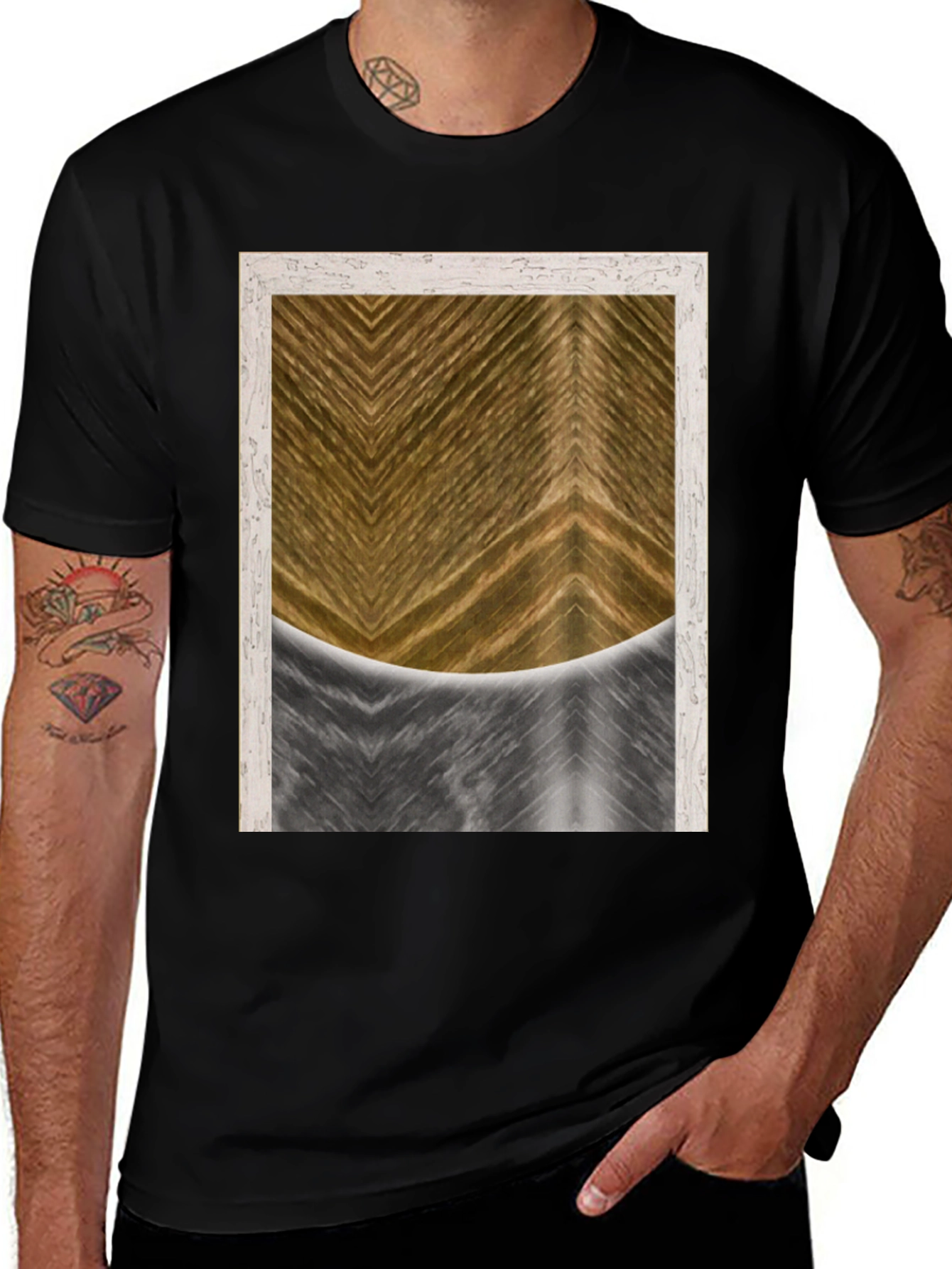 Abstract Pattern Graphic Tee