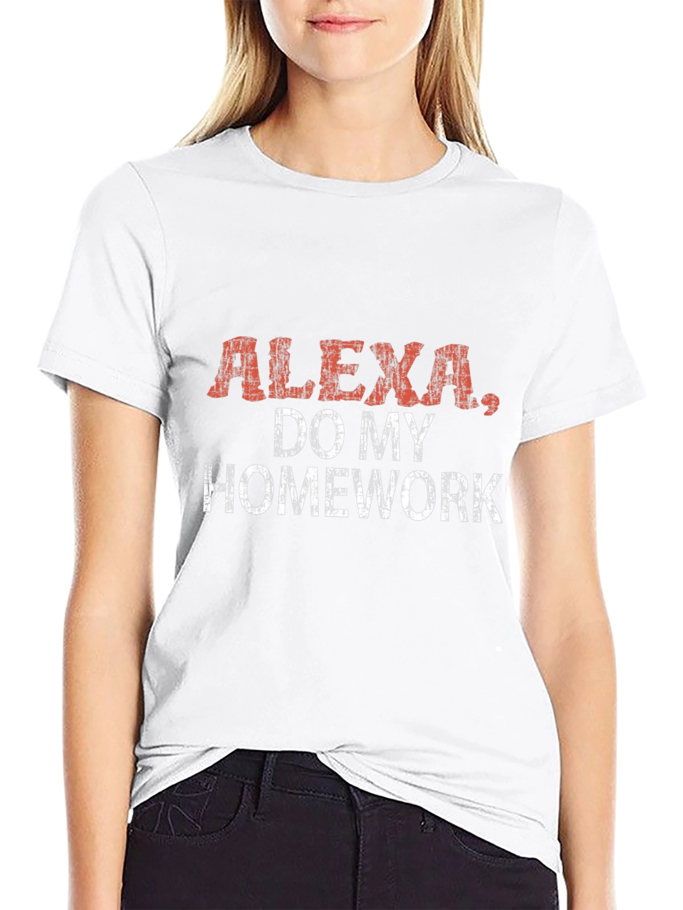 Alexa Do My Homework T-Shirt Funny Novelty Tee