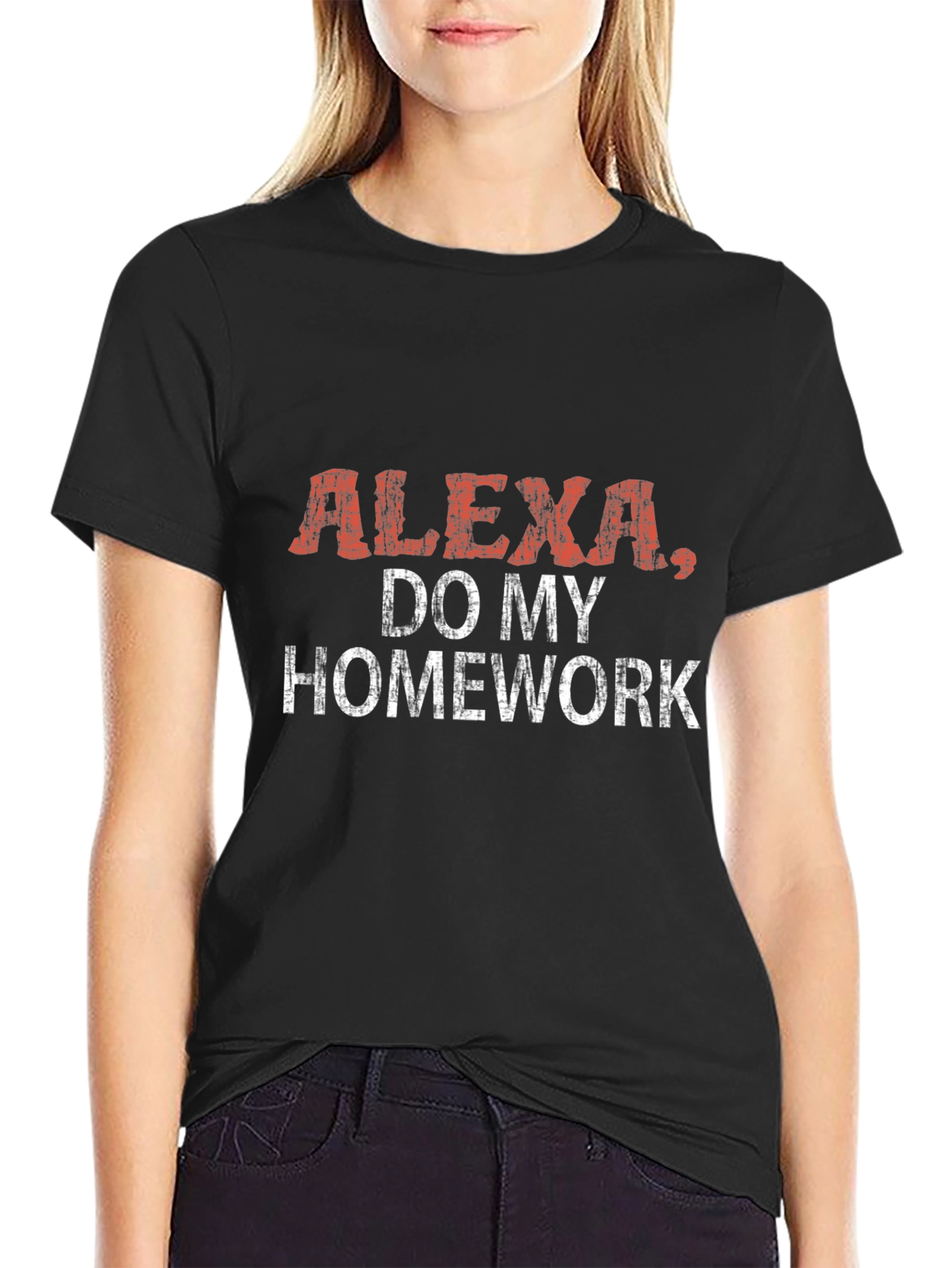 Alexa Do My Homework T-Shirt Funny Novelty Tee