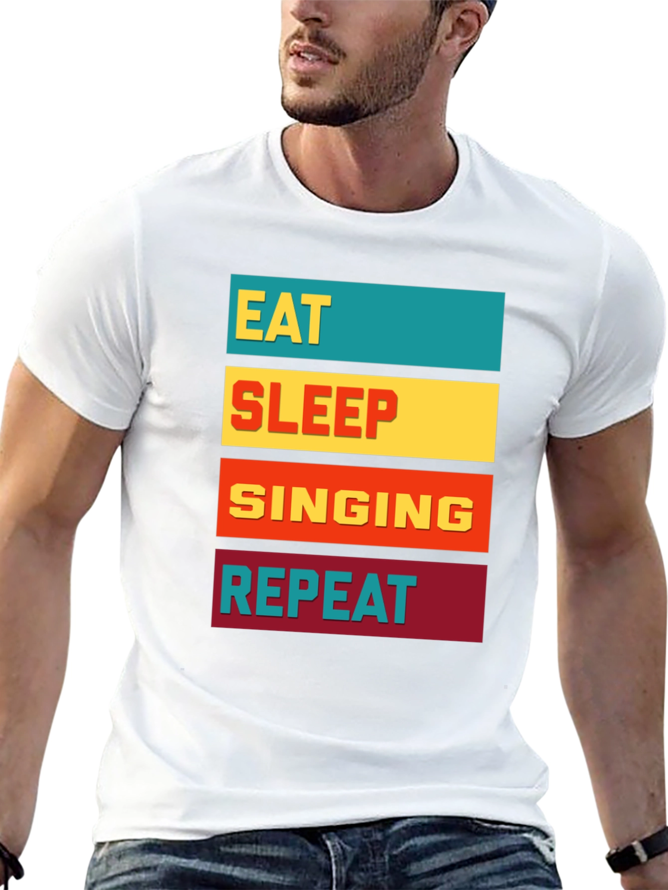 Eat Sleep Singing Repeat T-Shirt