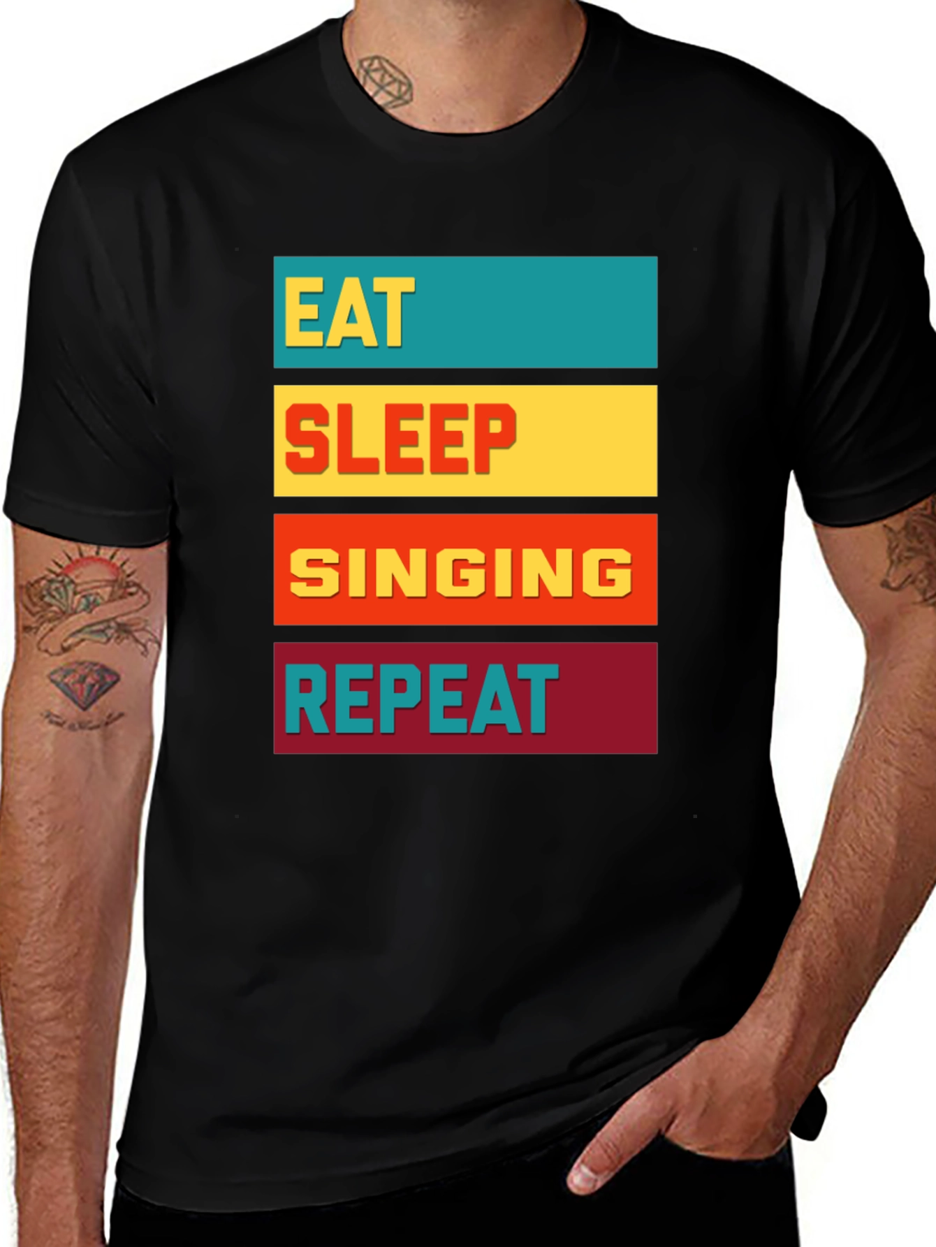 Eat Sleep Singing Repeat T-Shirt